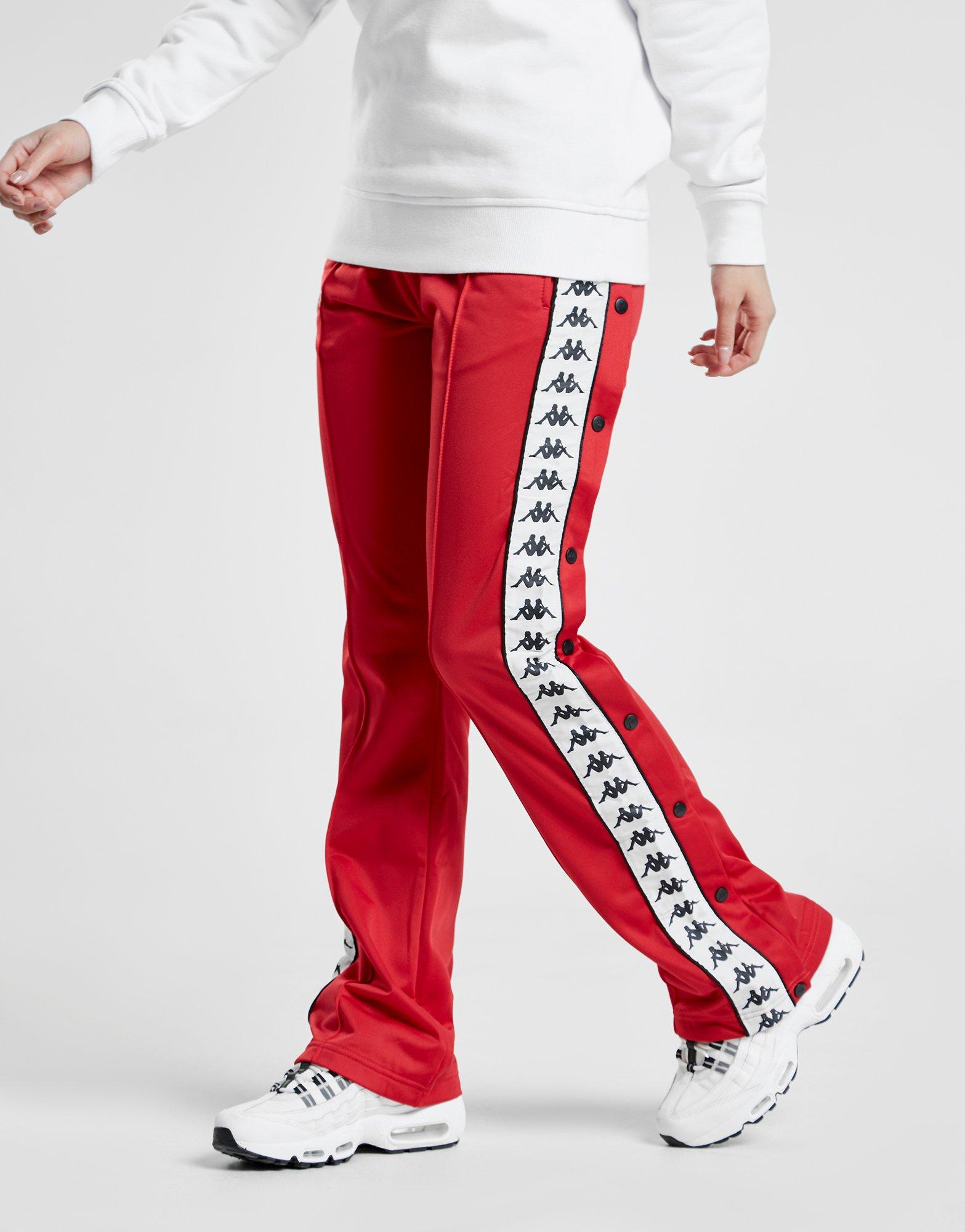 red kappa popper pants