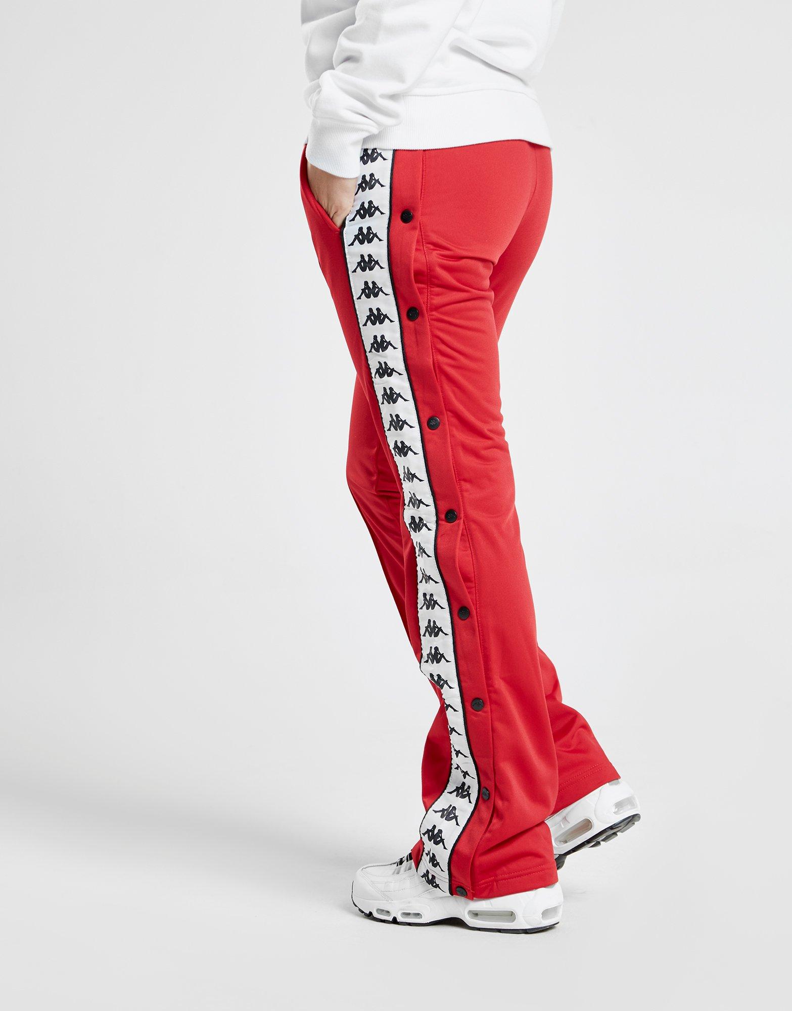 red kappa popper pants