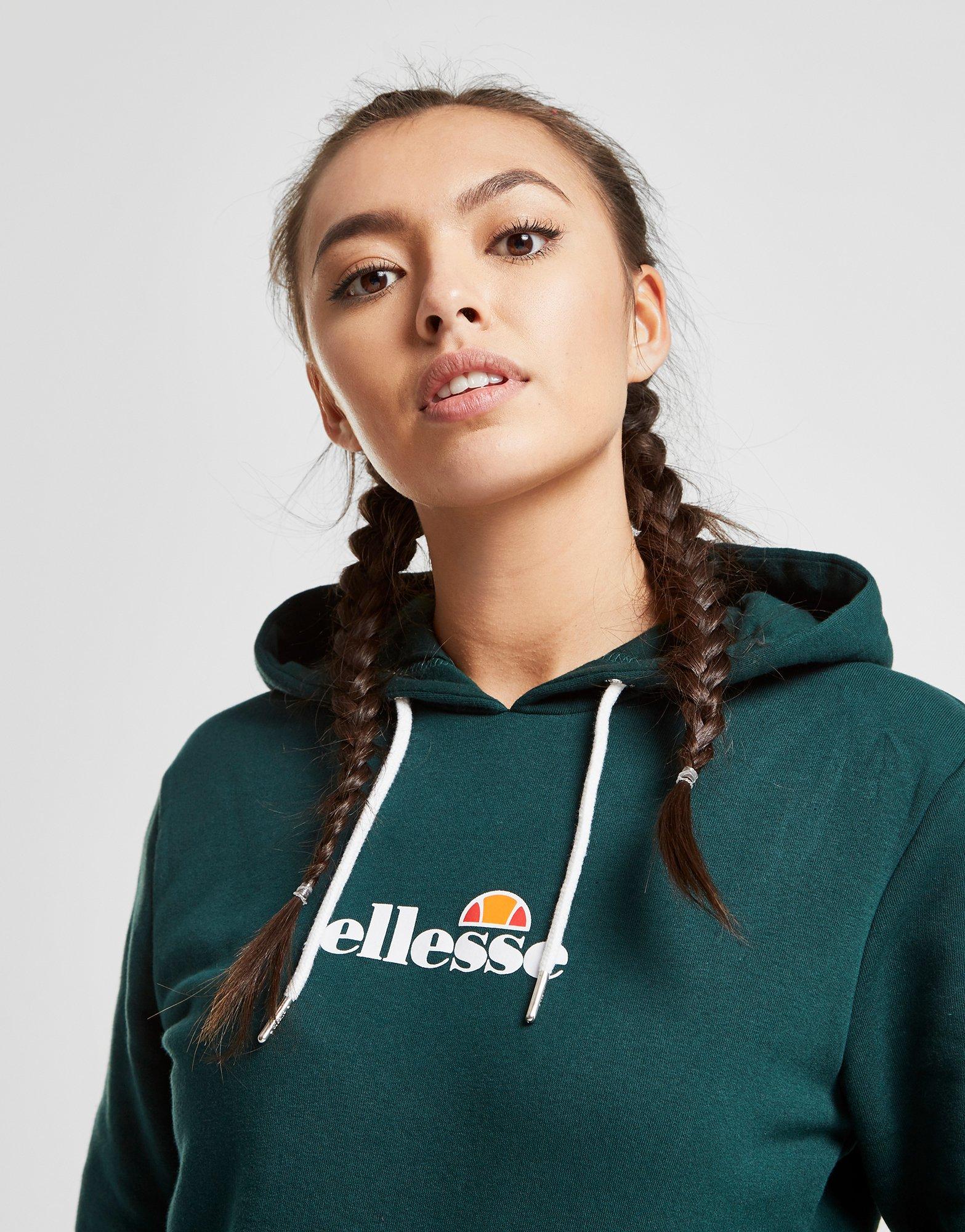 ellesse tape crop hoodie