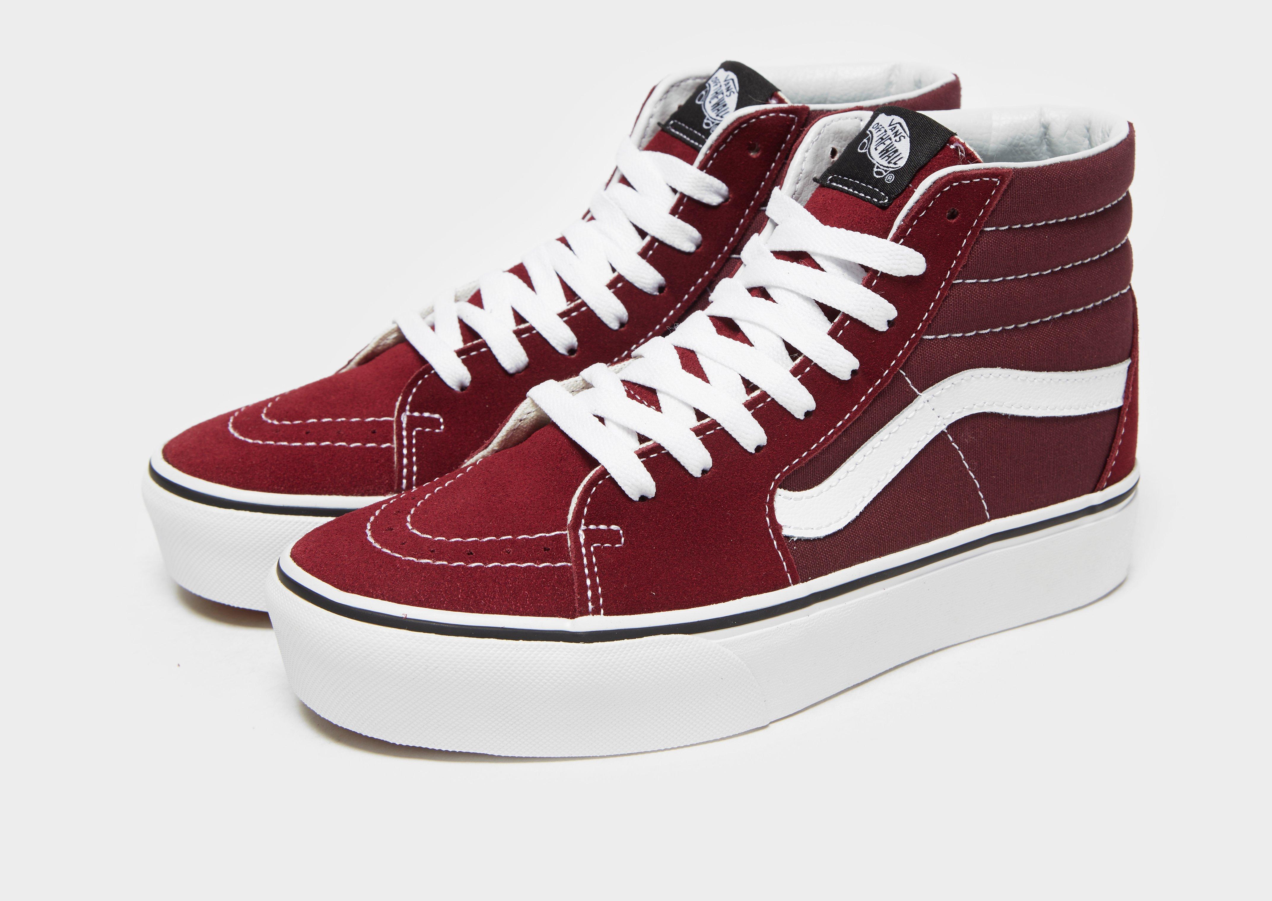 vans sk8 hi platform red