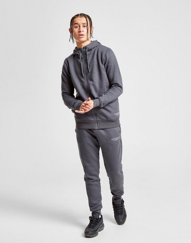 Buy Grey McKenzie Essential Zip Through Hoodie | JD Sports | JD Sports ...