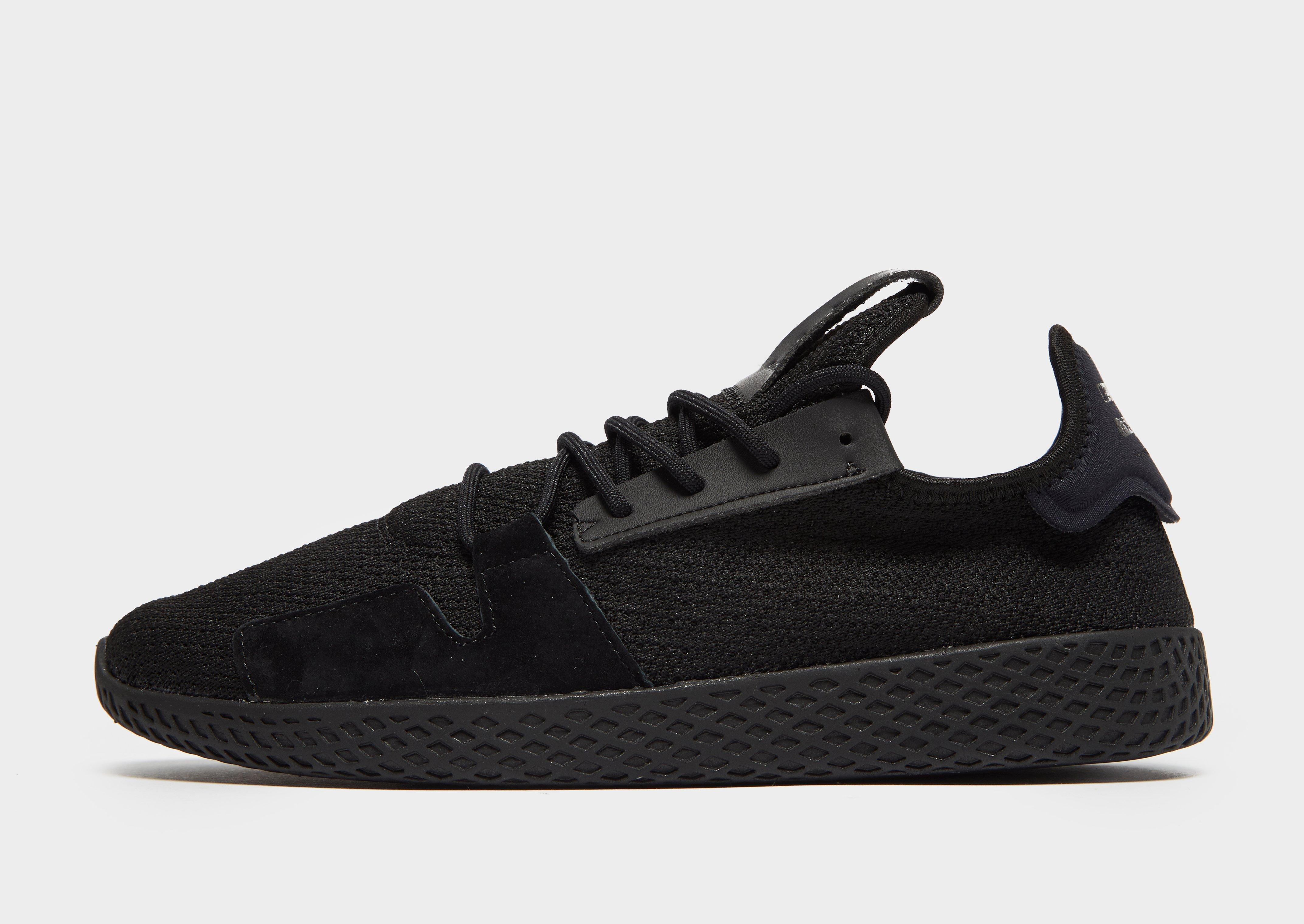 pharrell williams tennis hu shoes black