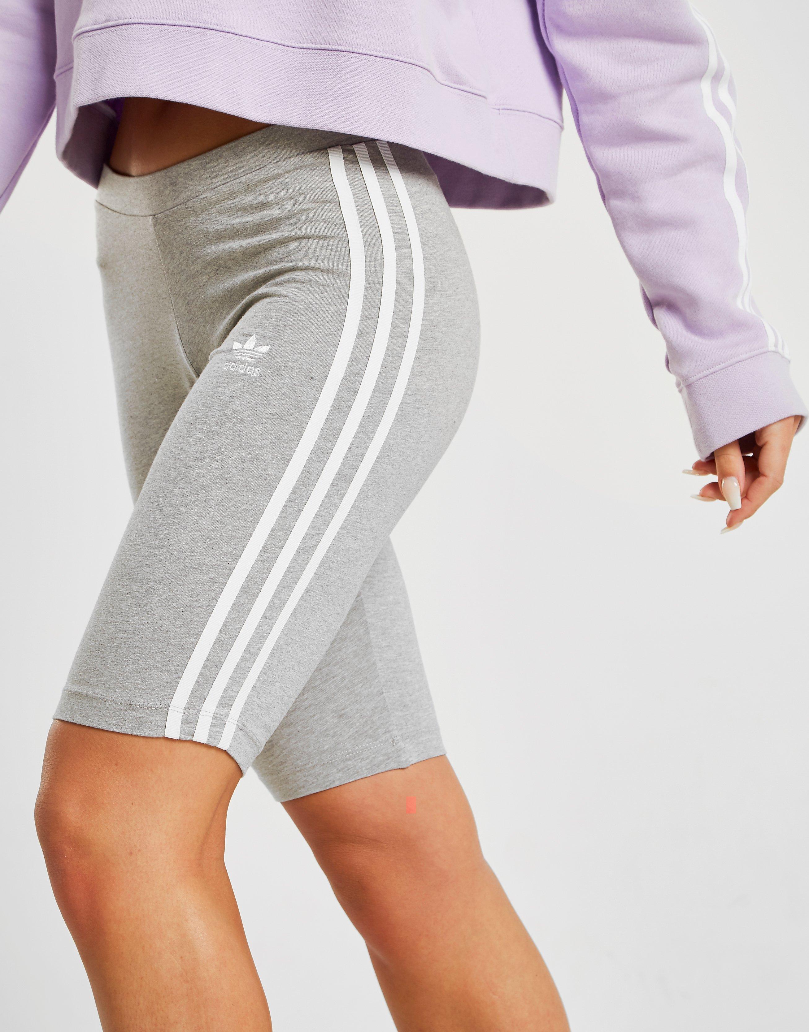 grey adidas biker shorts