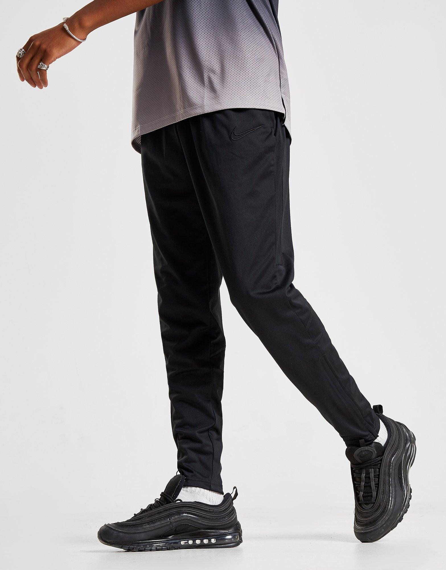 nike academy pants black grey