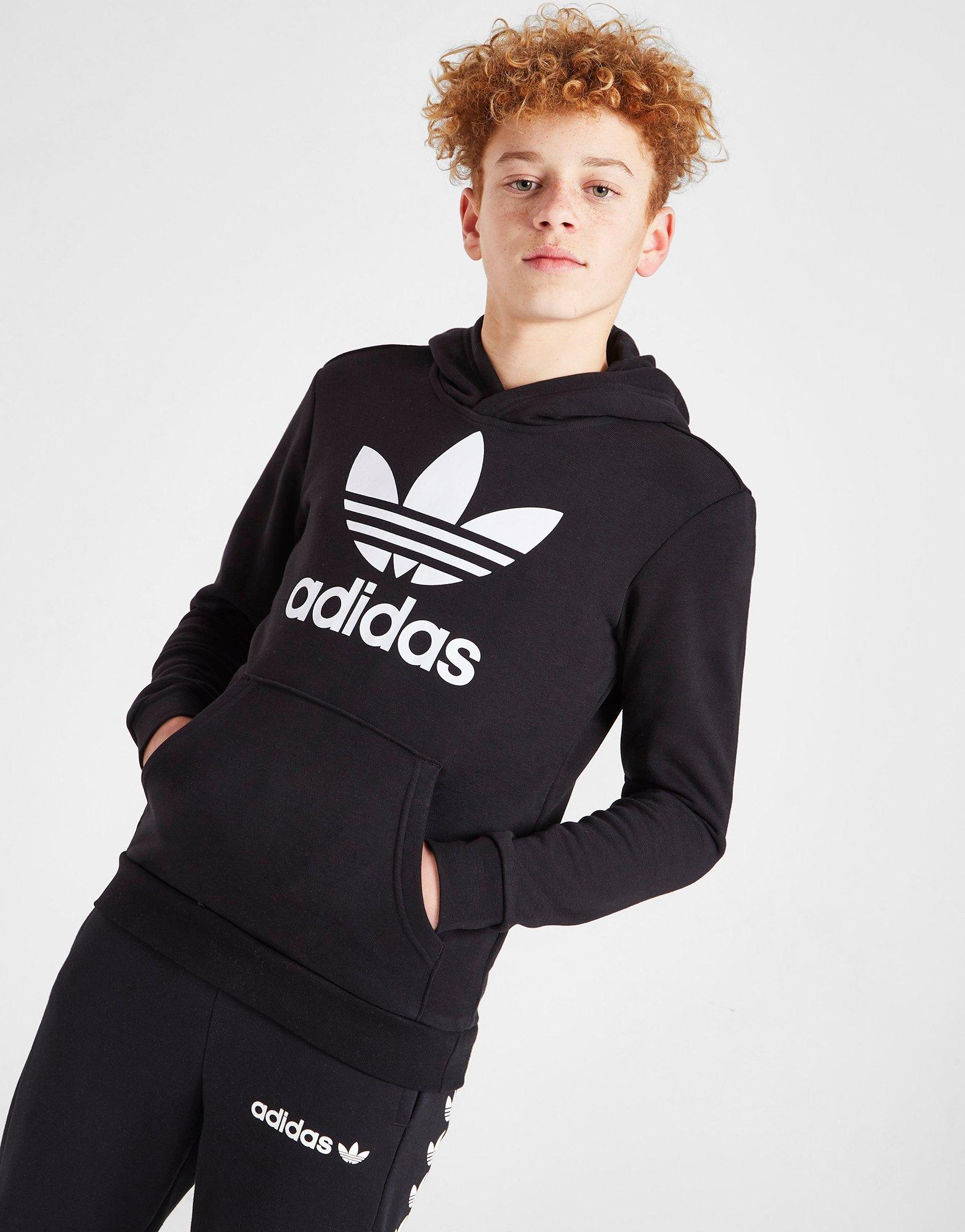 adidas trefoil hoodie junior