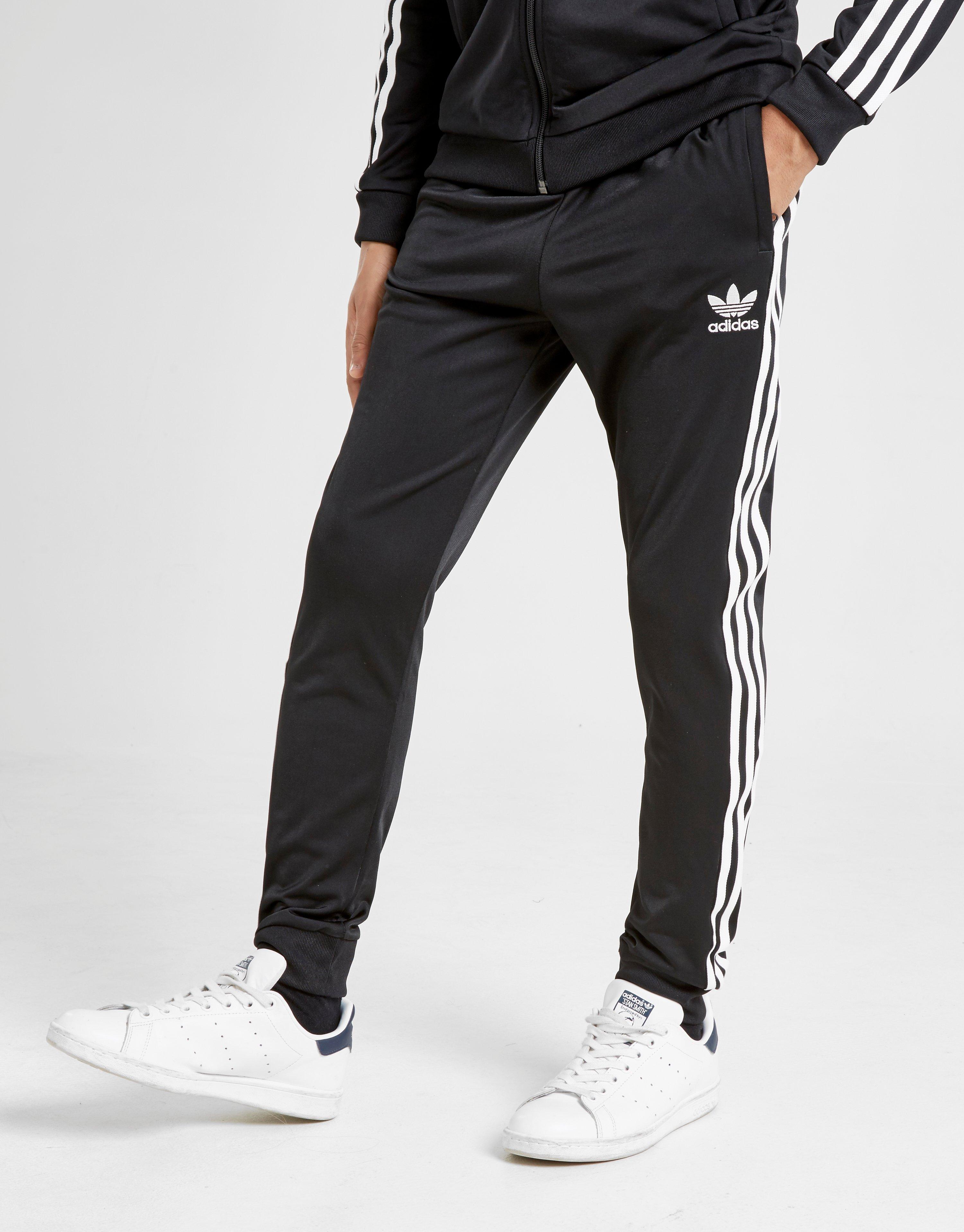 adidas originals tracksuit bottoms black