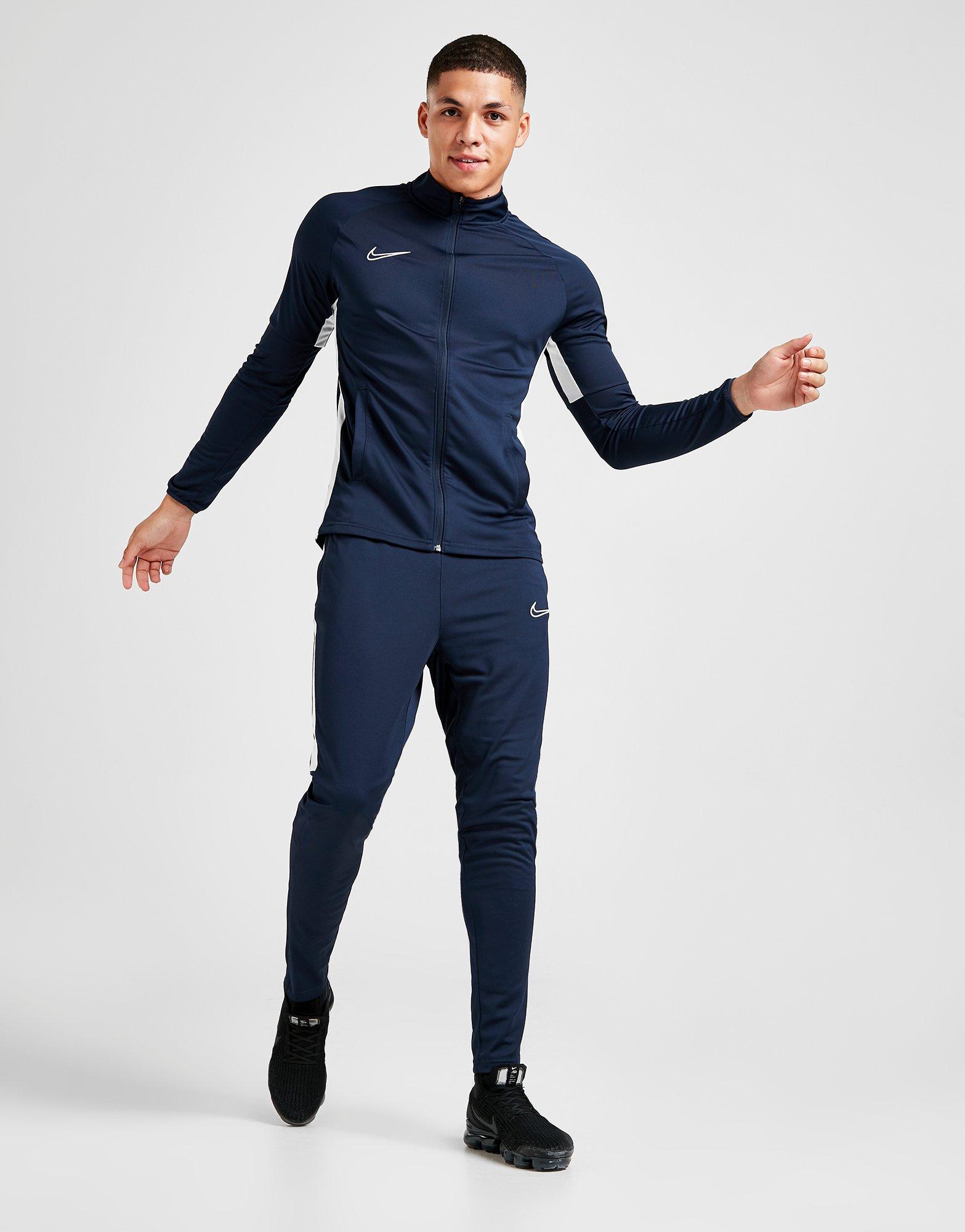 nike academy tracksuit navy