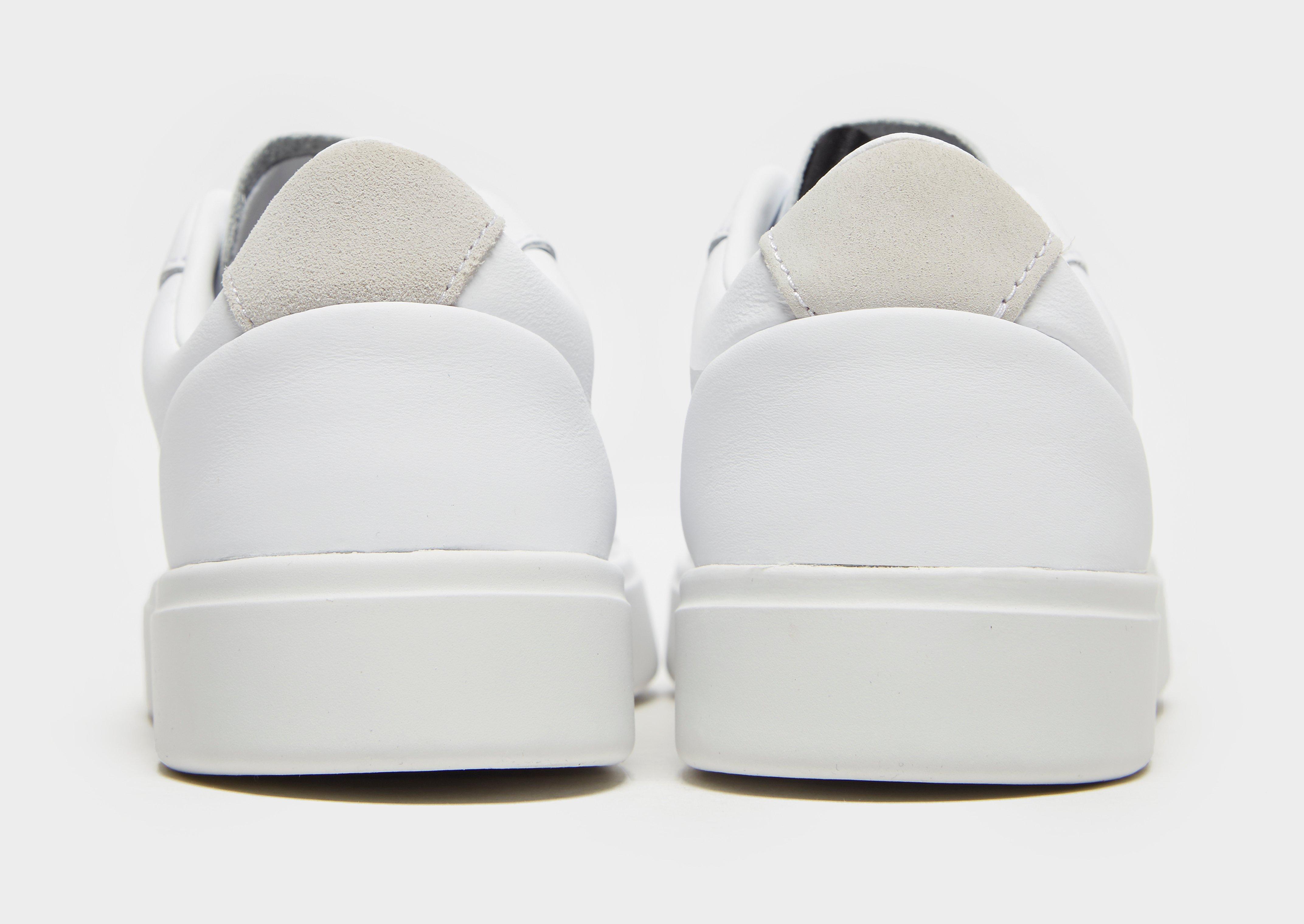 adidas originals sleek mid top trainer in white and pink