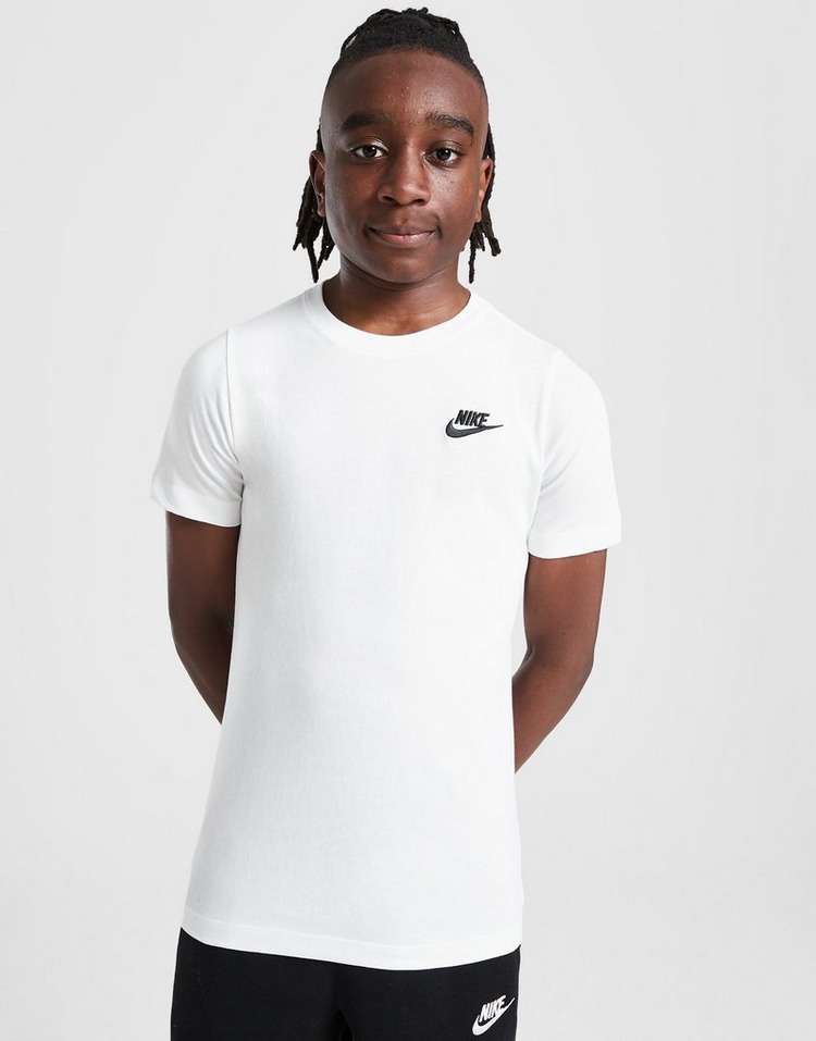 Buy White Nike Small Logo TShirt Junior JD Sports