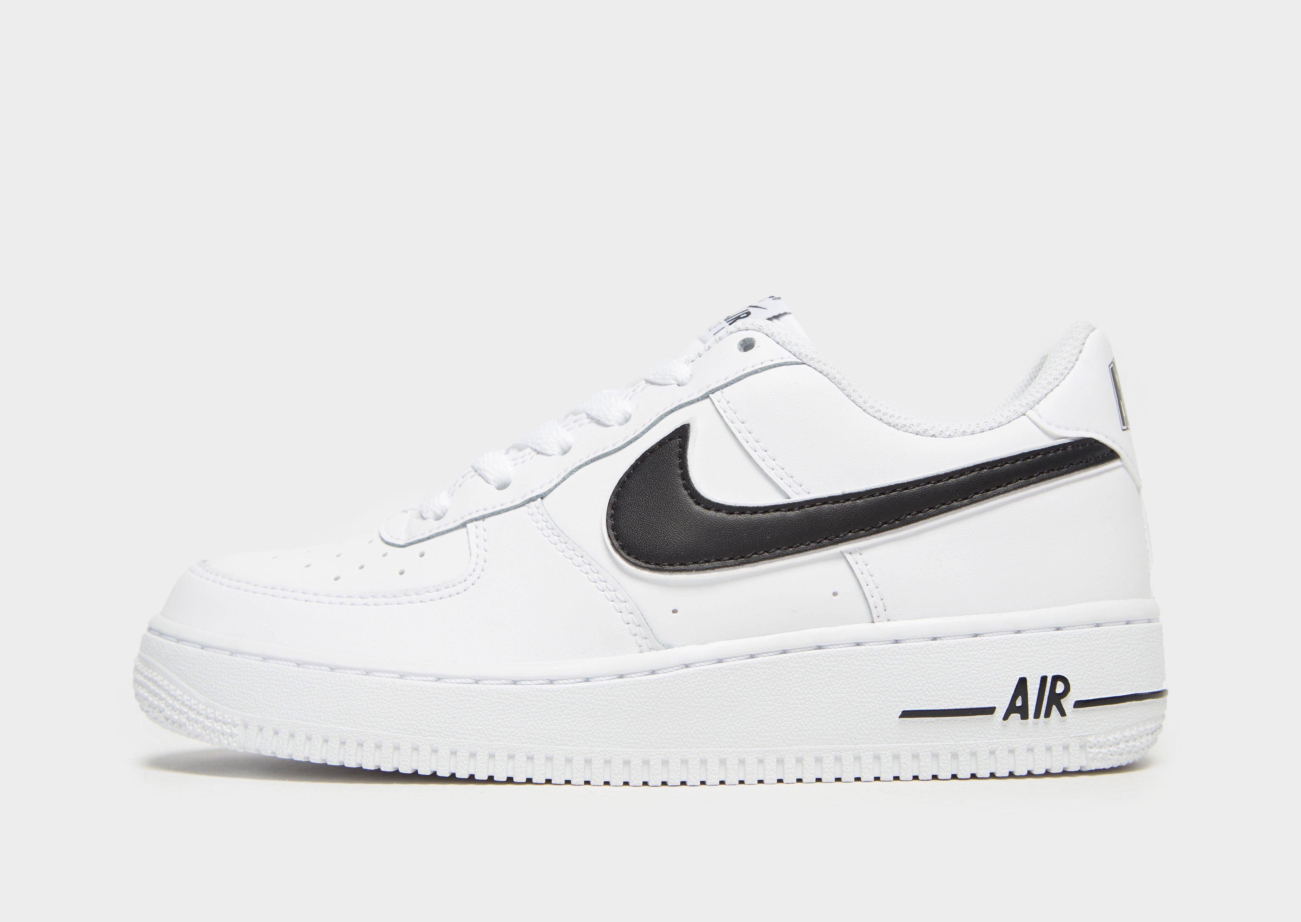 nike air force white and black junior