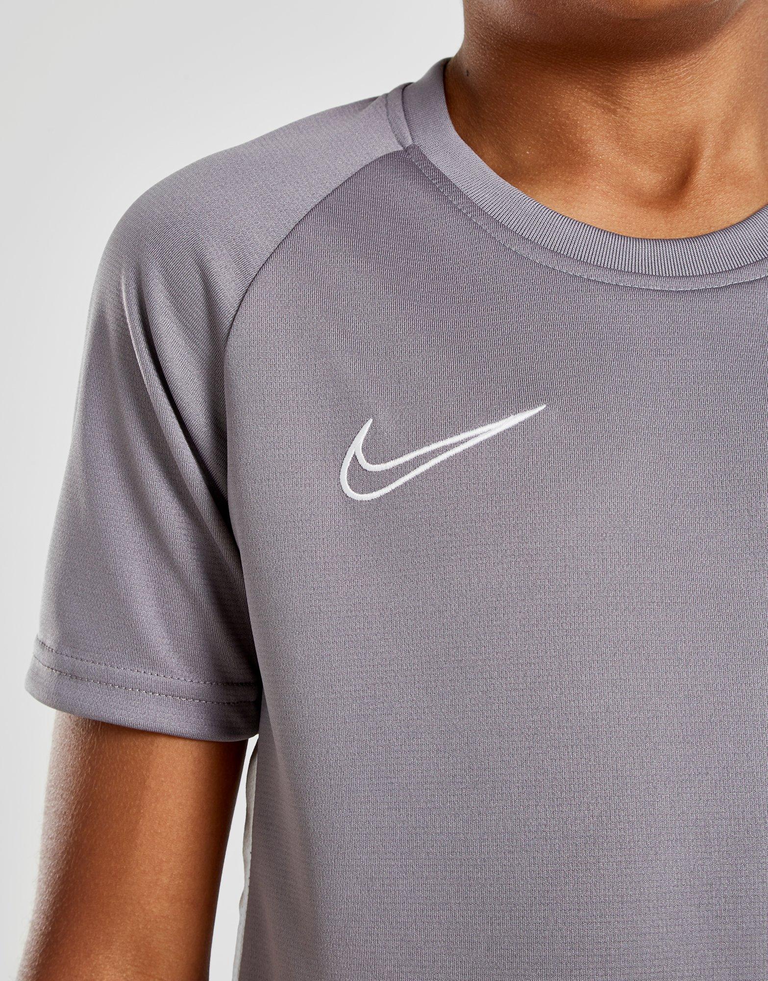 nike academy grey t shirt