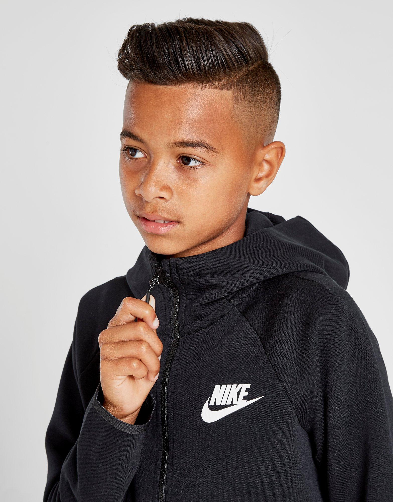 nike tech essential colour block full zip hoodie junior