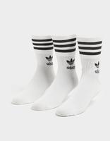 adidas Originals 3 Pack Solid Mid Crew Socks