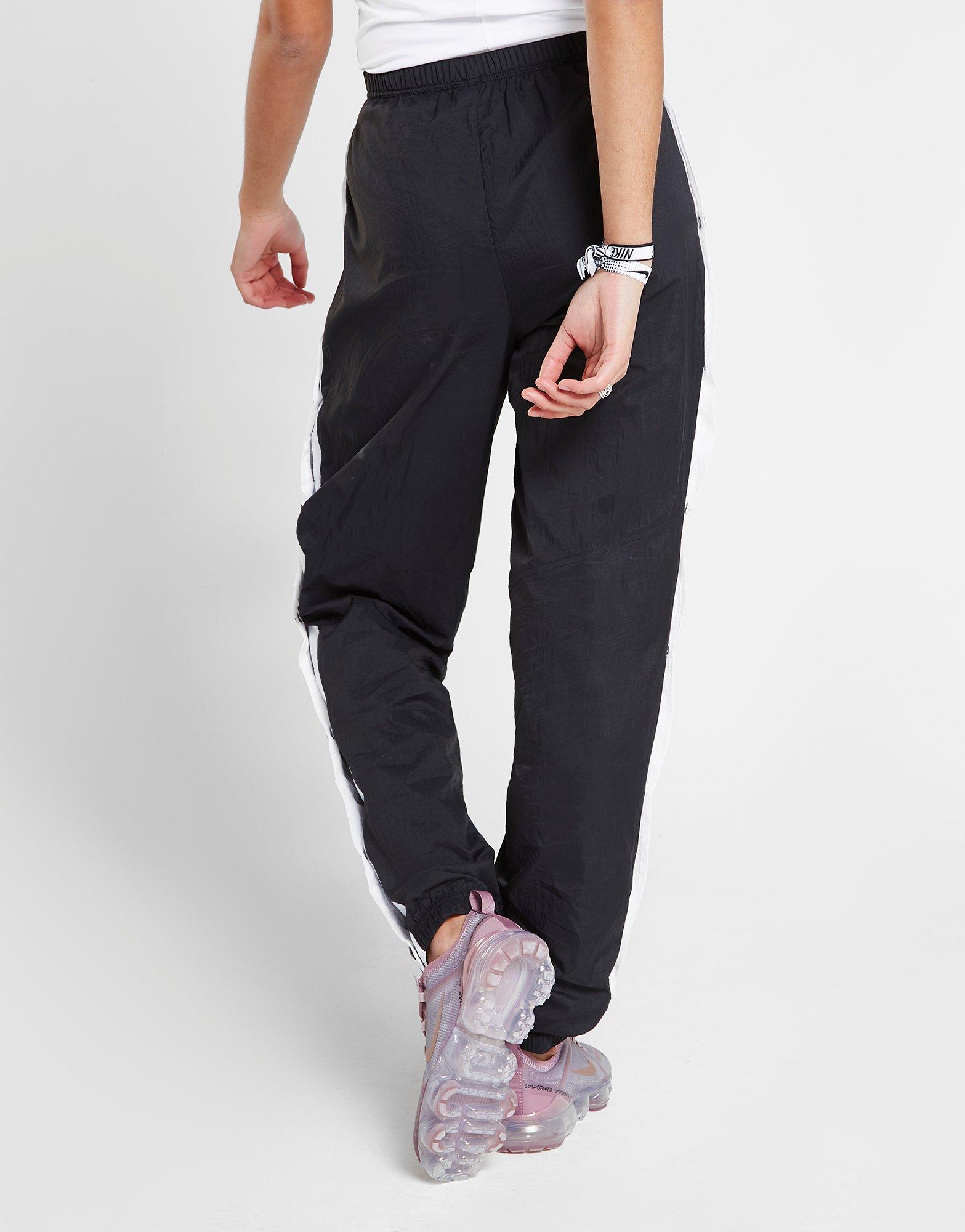 nike nylon colour block popper pants