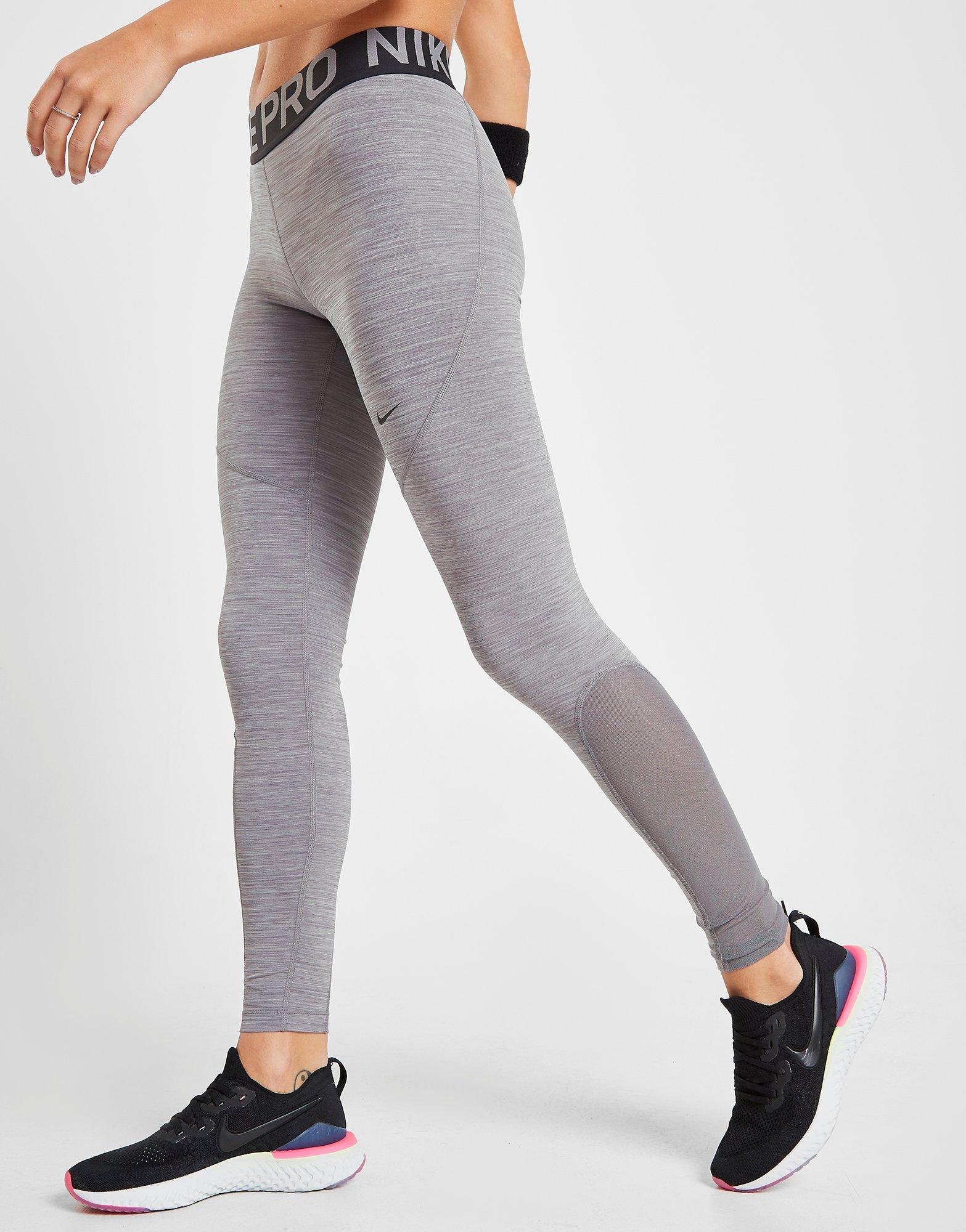 nike pro tights grey