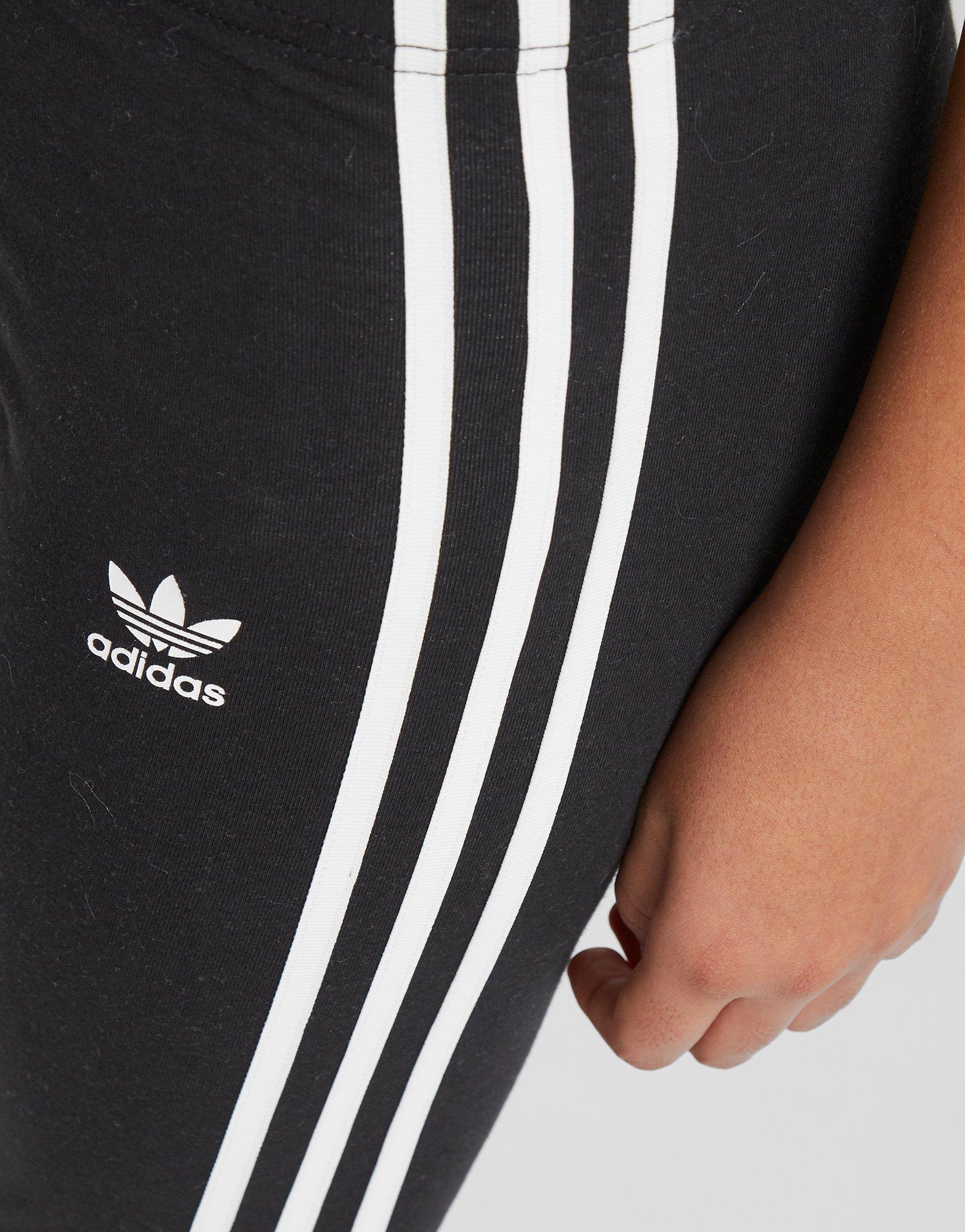 adidas girls 3 stripe leggings