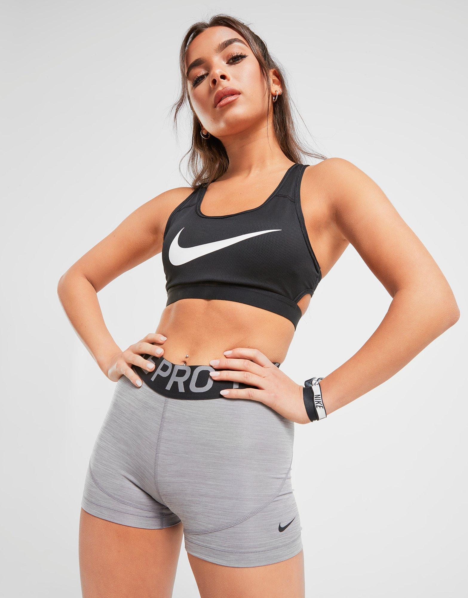 nike pro training 3 shorts grey