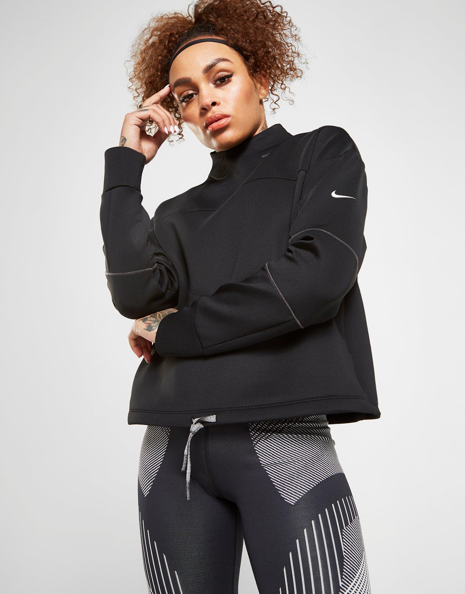 nike dry cropped training sweatshirt