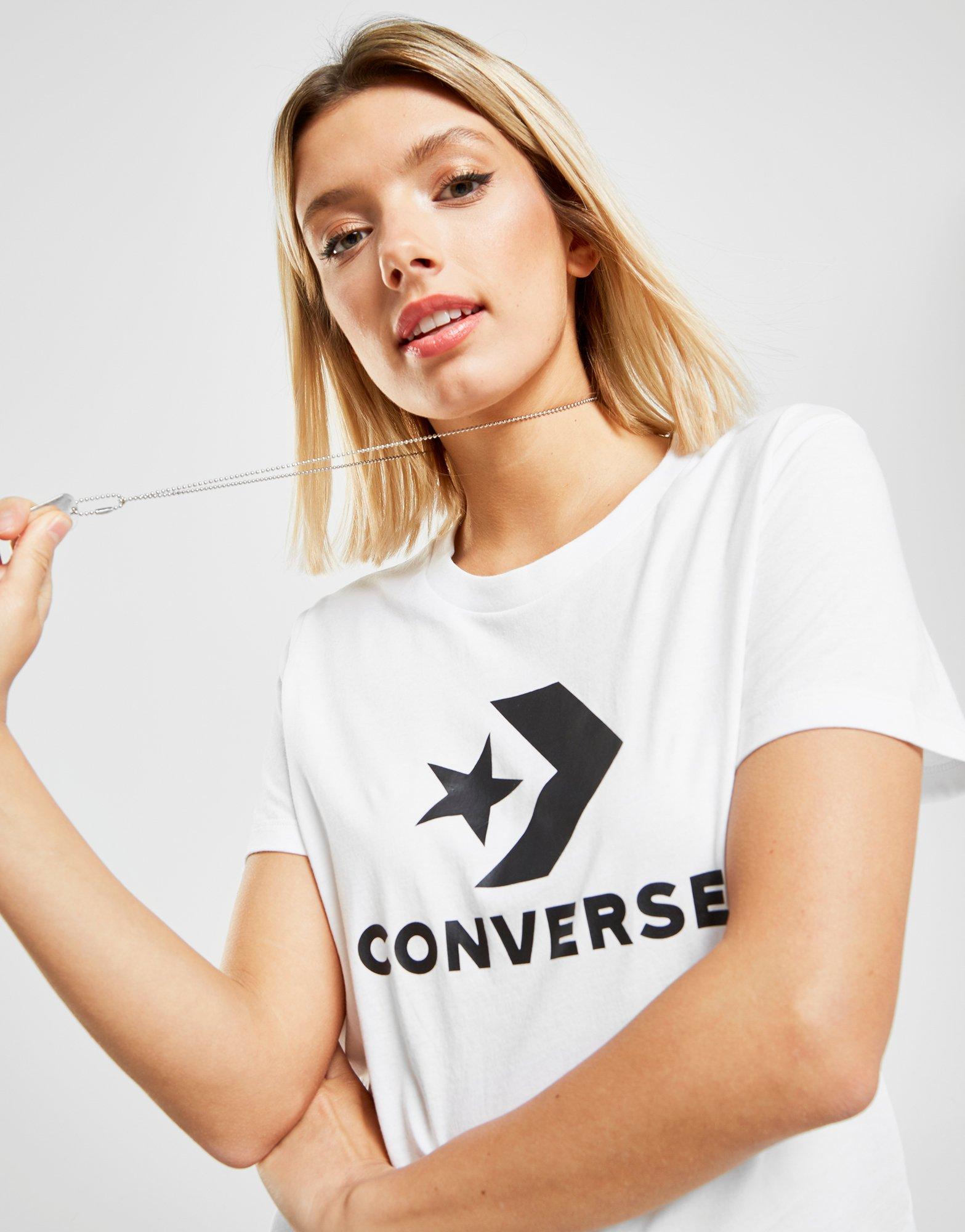 converse t shirt donna