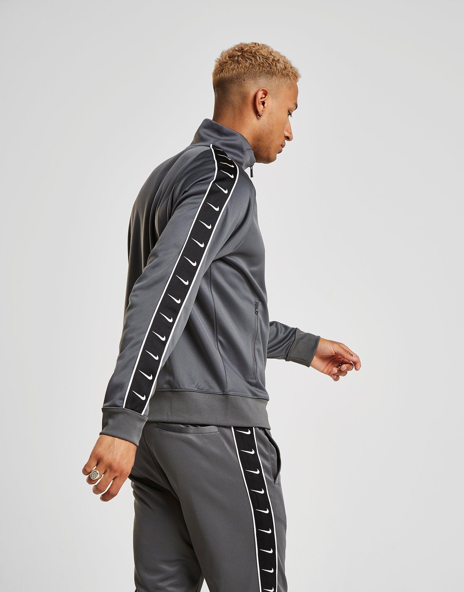 Grey nike tape tracksuit on sale