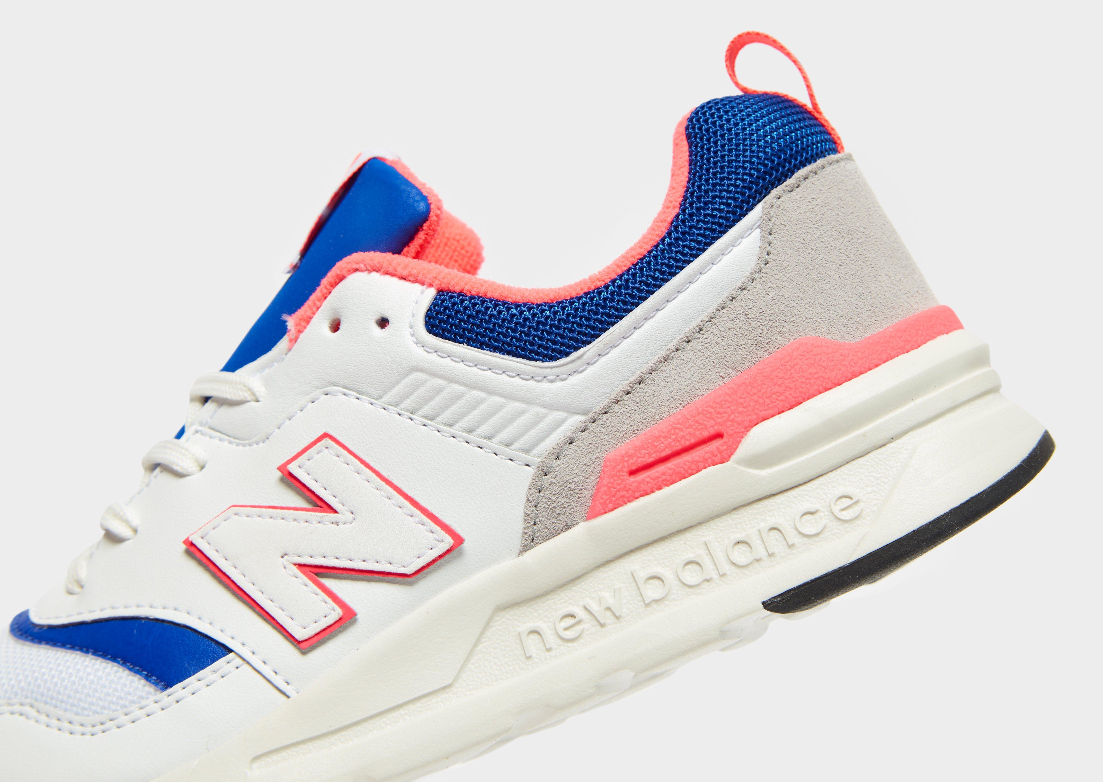 new balance leder kinder blau