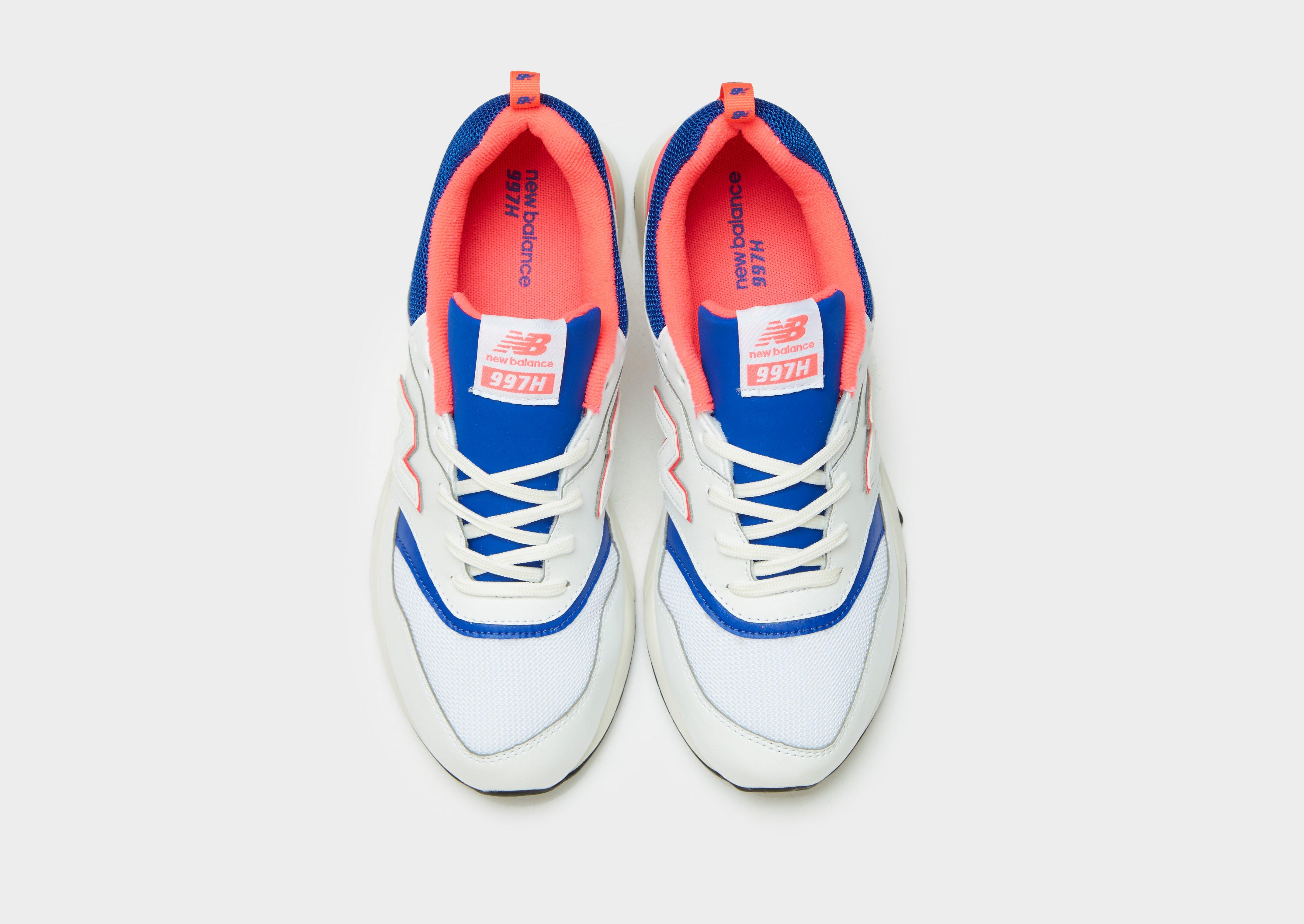 new balance leder kinder blau