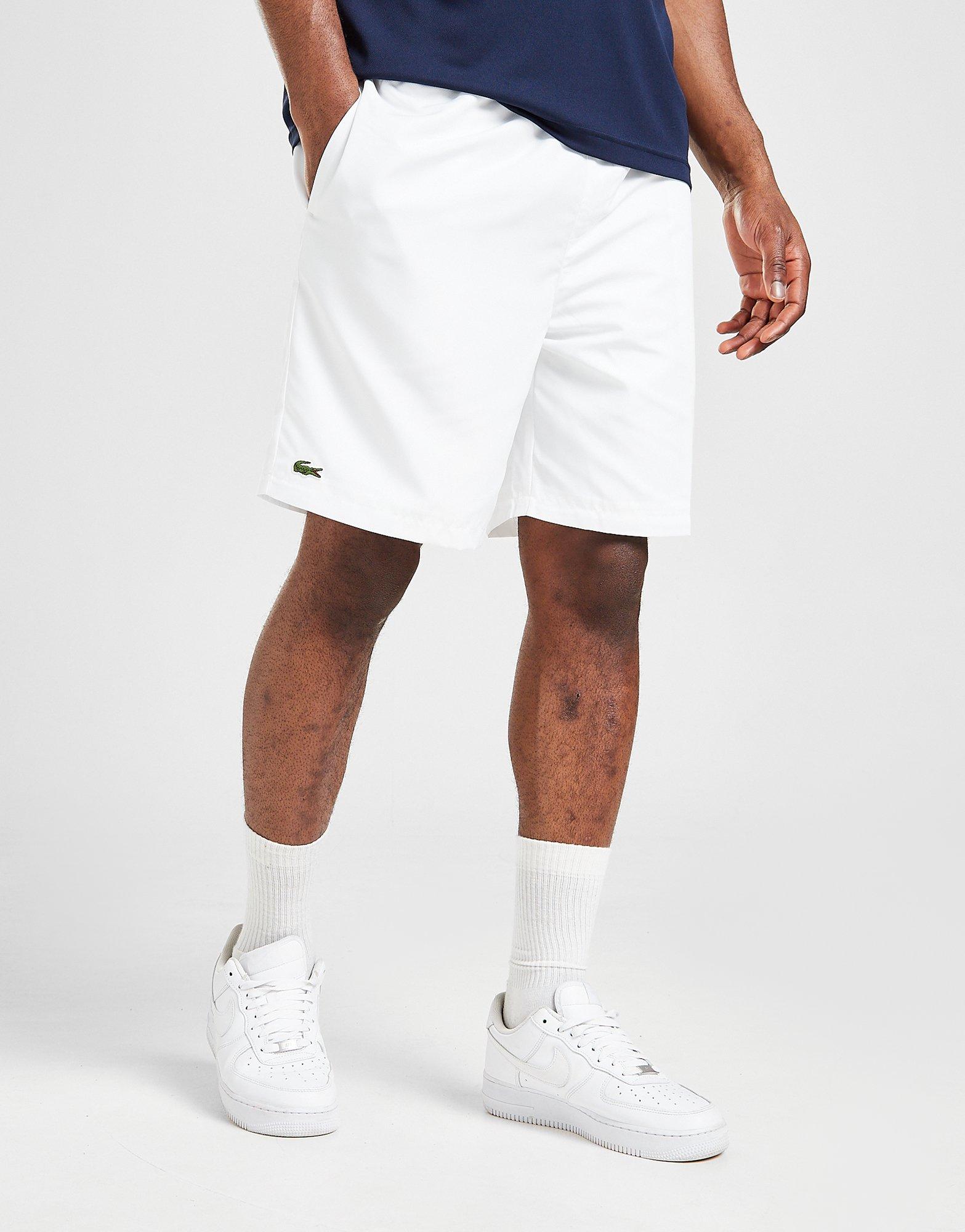 White Lacoste Fleece Core Shorts | JD 