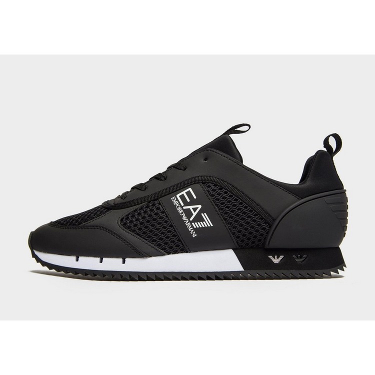 emporio armani mesh sneakers with contrasting details