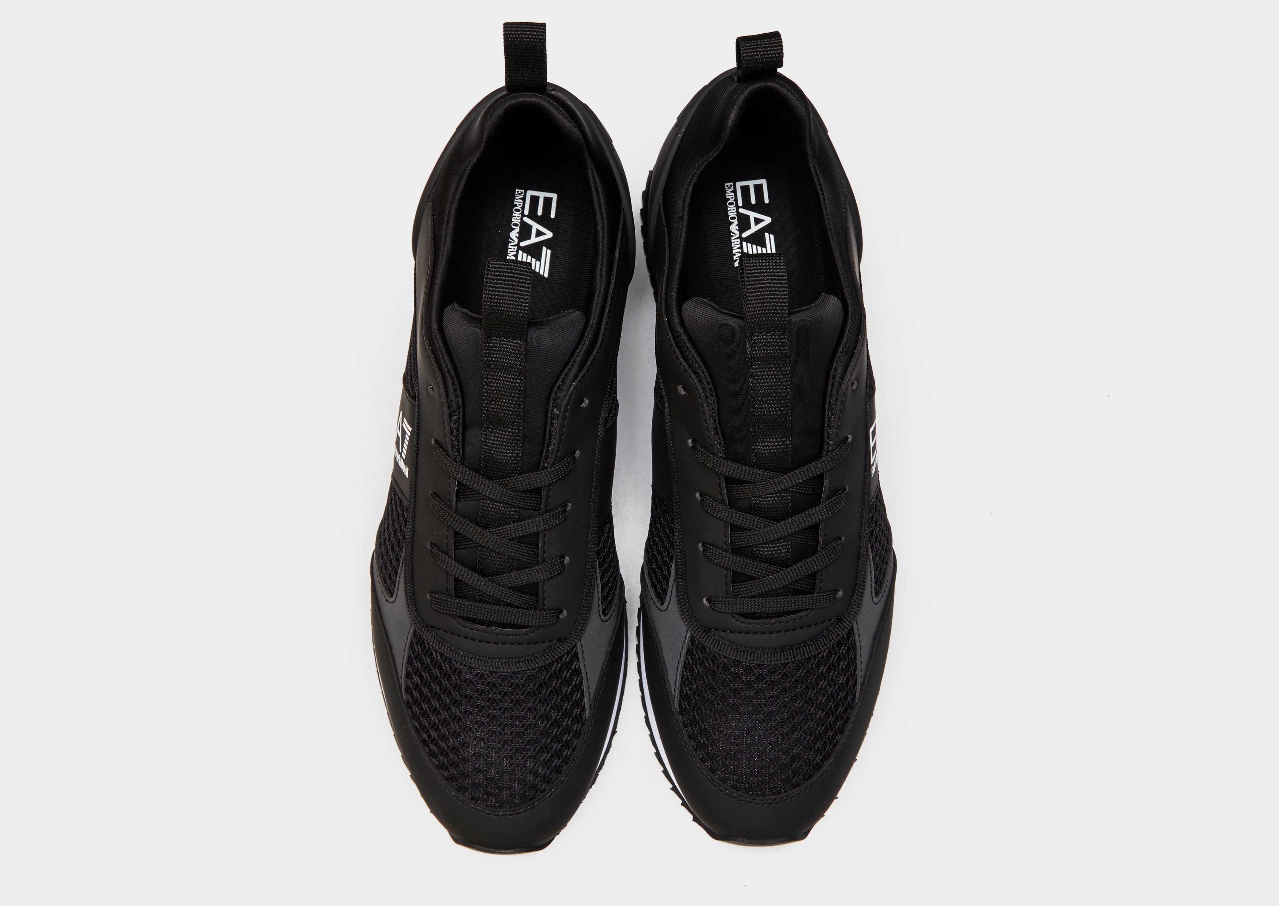 all black armani trainers