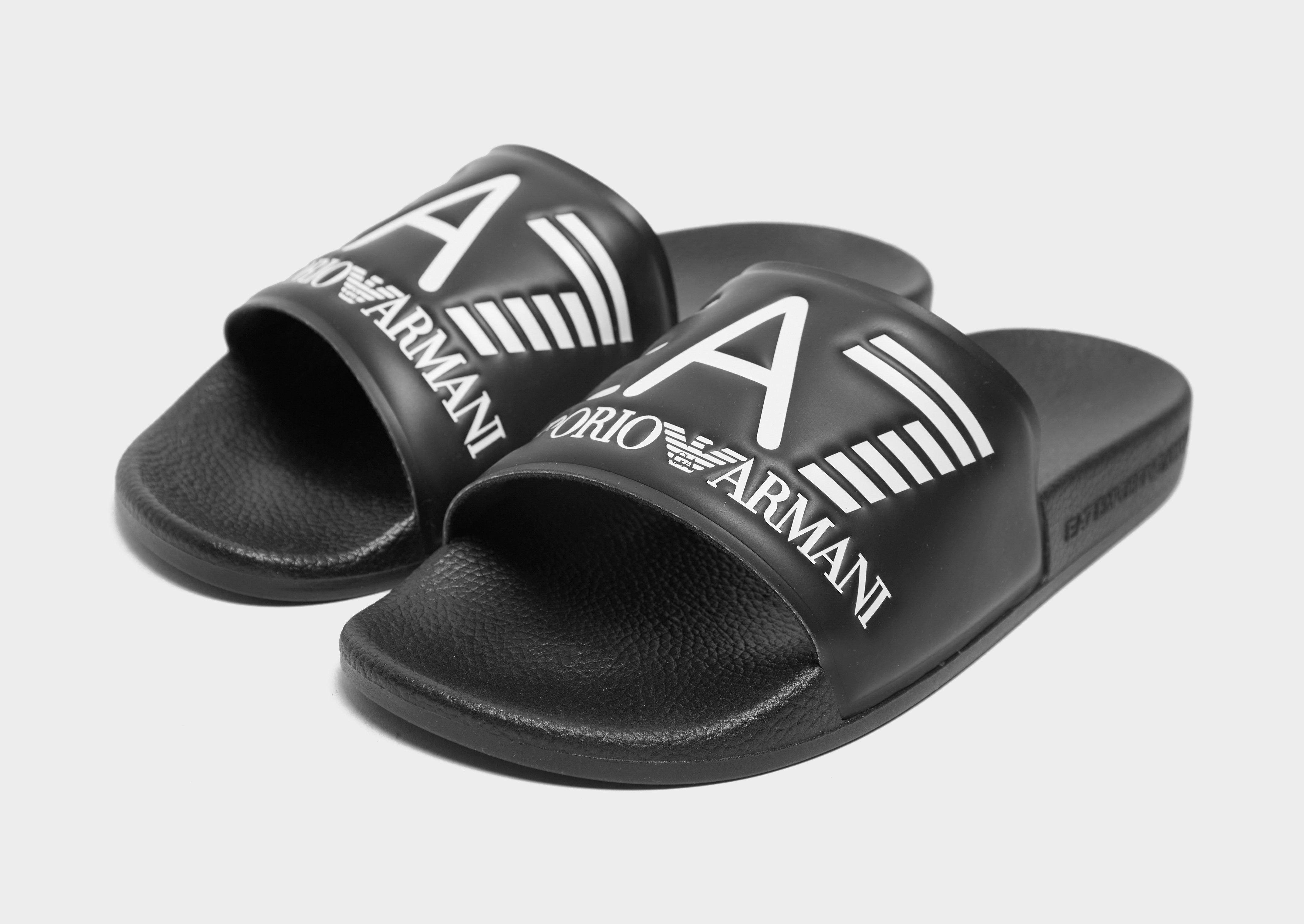 Black Emporio Armani EA7 Vis Slides JD Sports UK