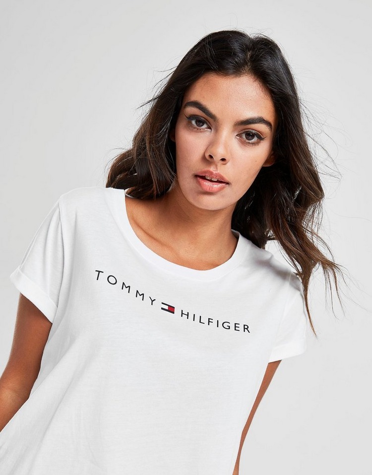Buy White Tommy Hilfiger Origin T-Shirt | JD Sports | JD Sports Ireland