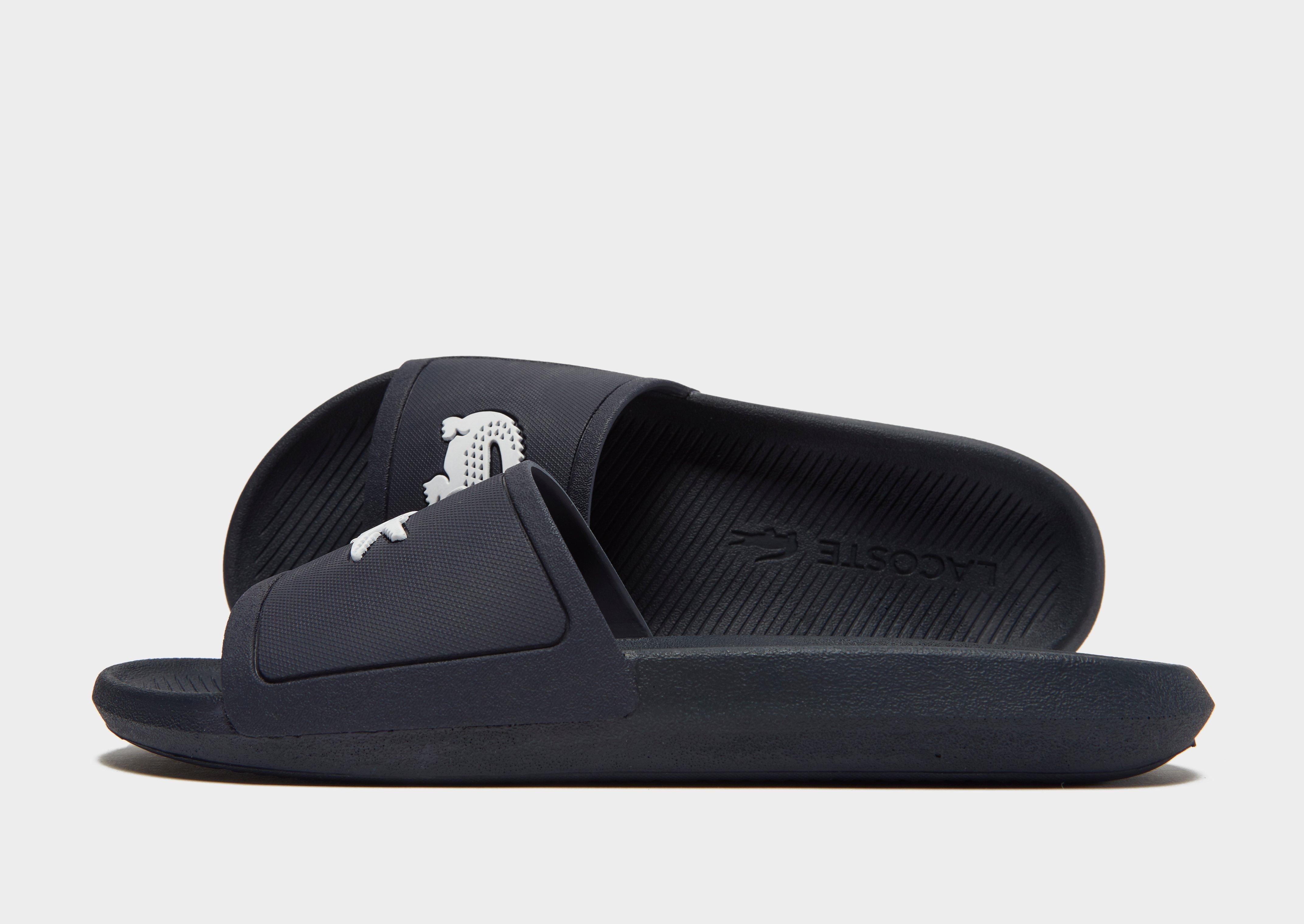 Blue Lacoste Croco Slides | JD Sports