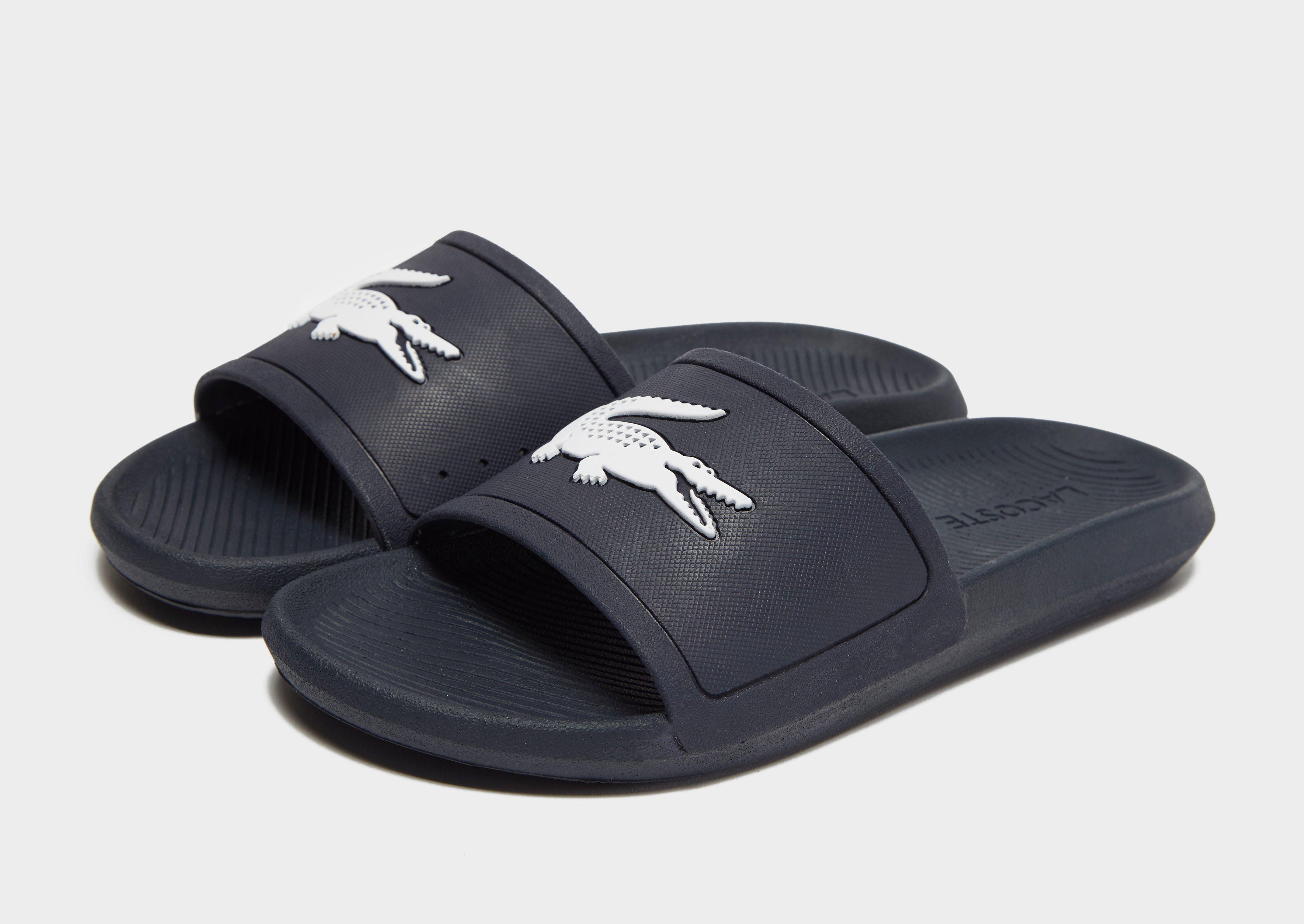 lacoste croco slide