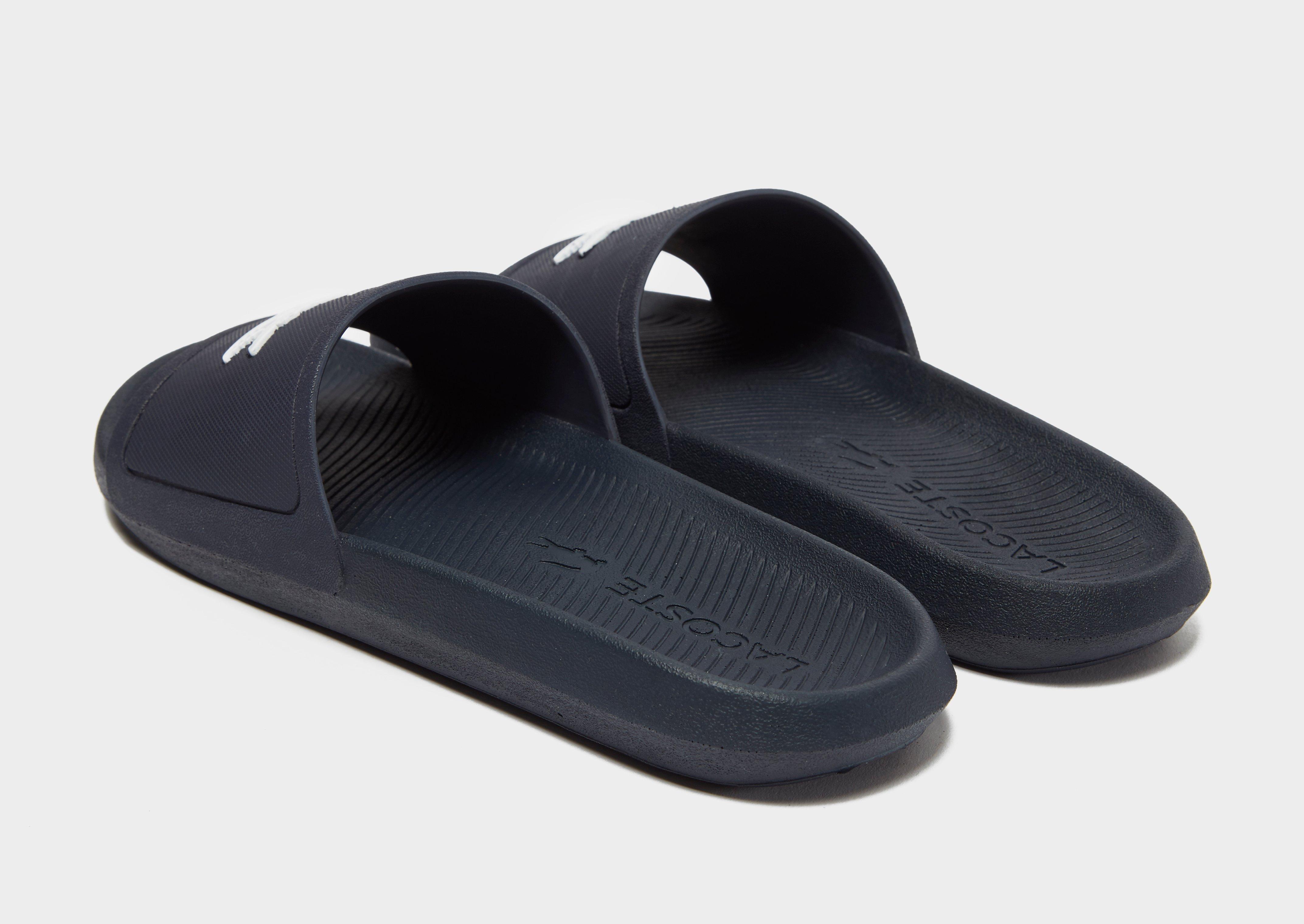 Blue Lacoste Croco Slides | JD Sports