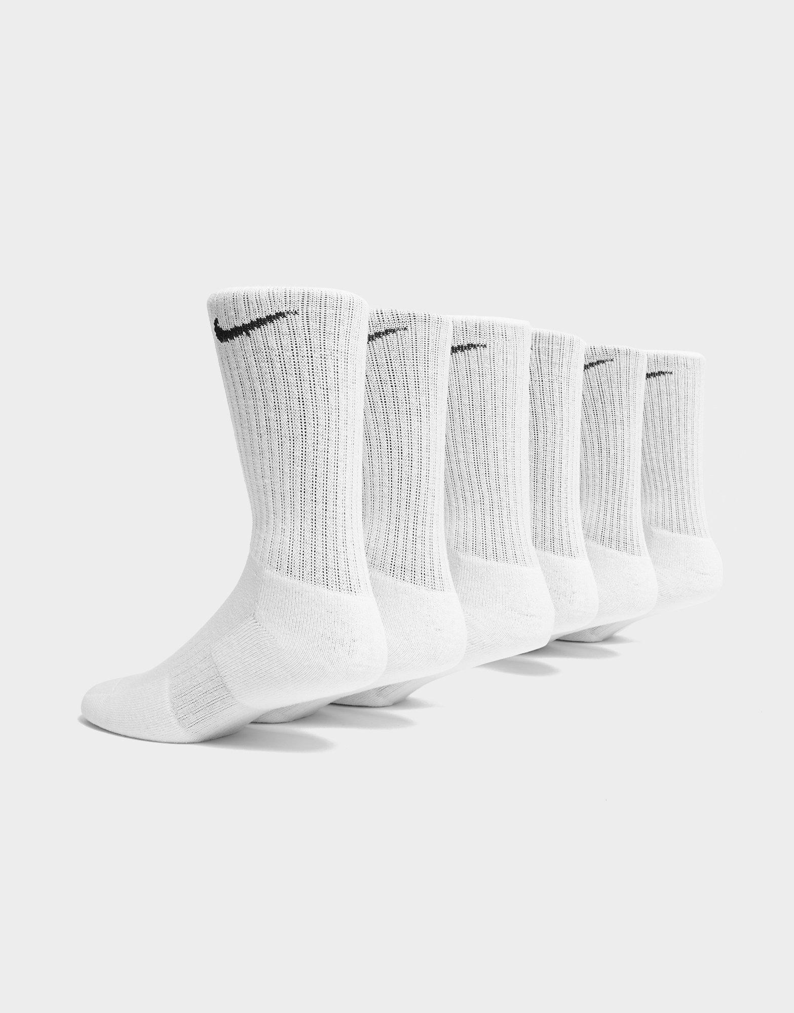 nike white crew socks 6 pack