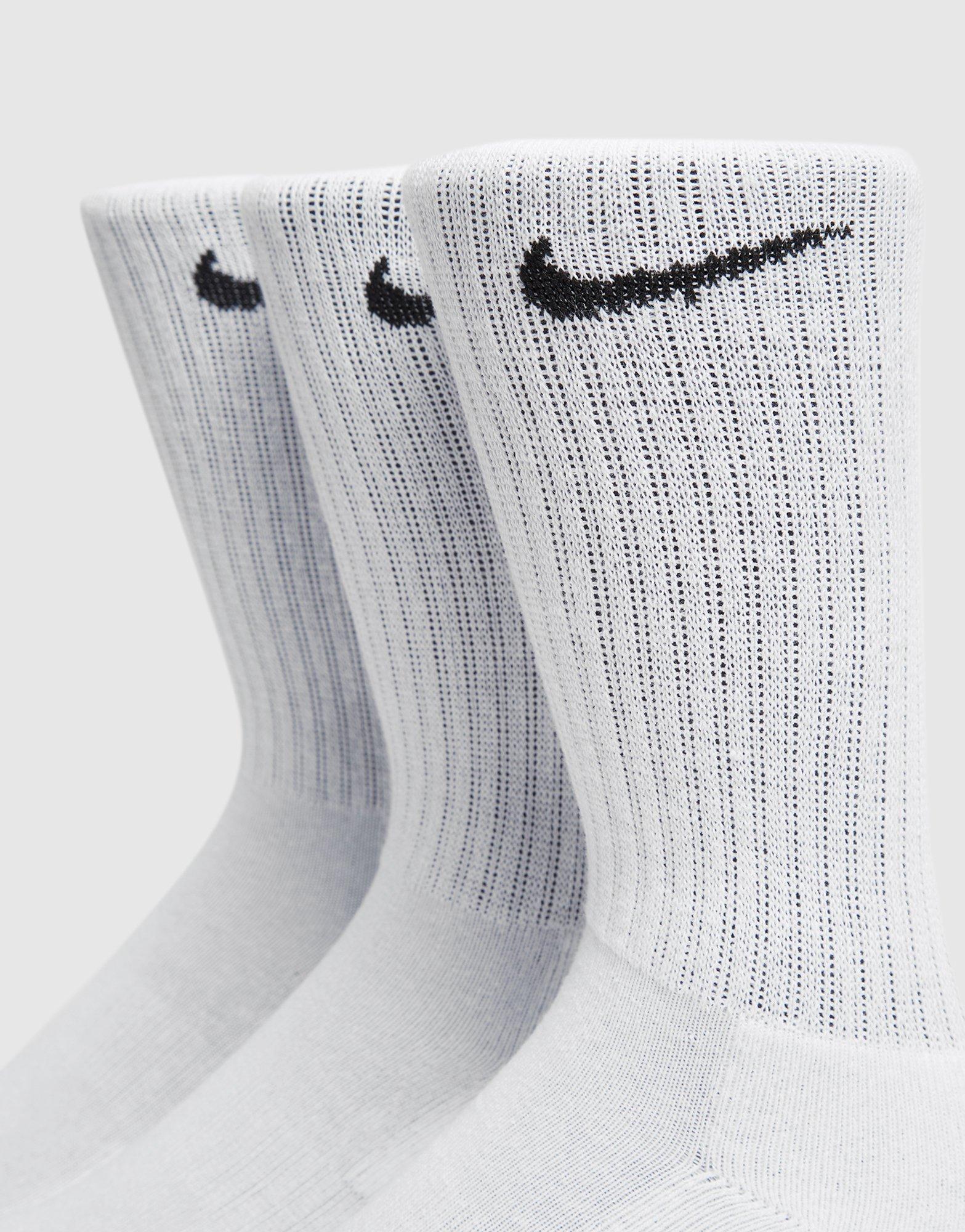 nike socks black and white pack