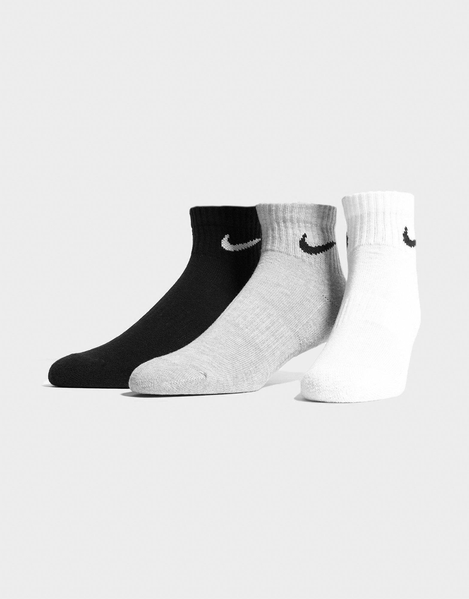 dynamisch steekpenningen Azië Wit Nike 3 Paar Quarter Sokken - JD Sports Nederland