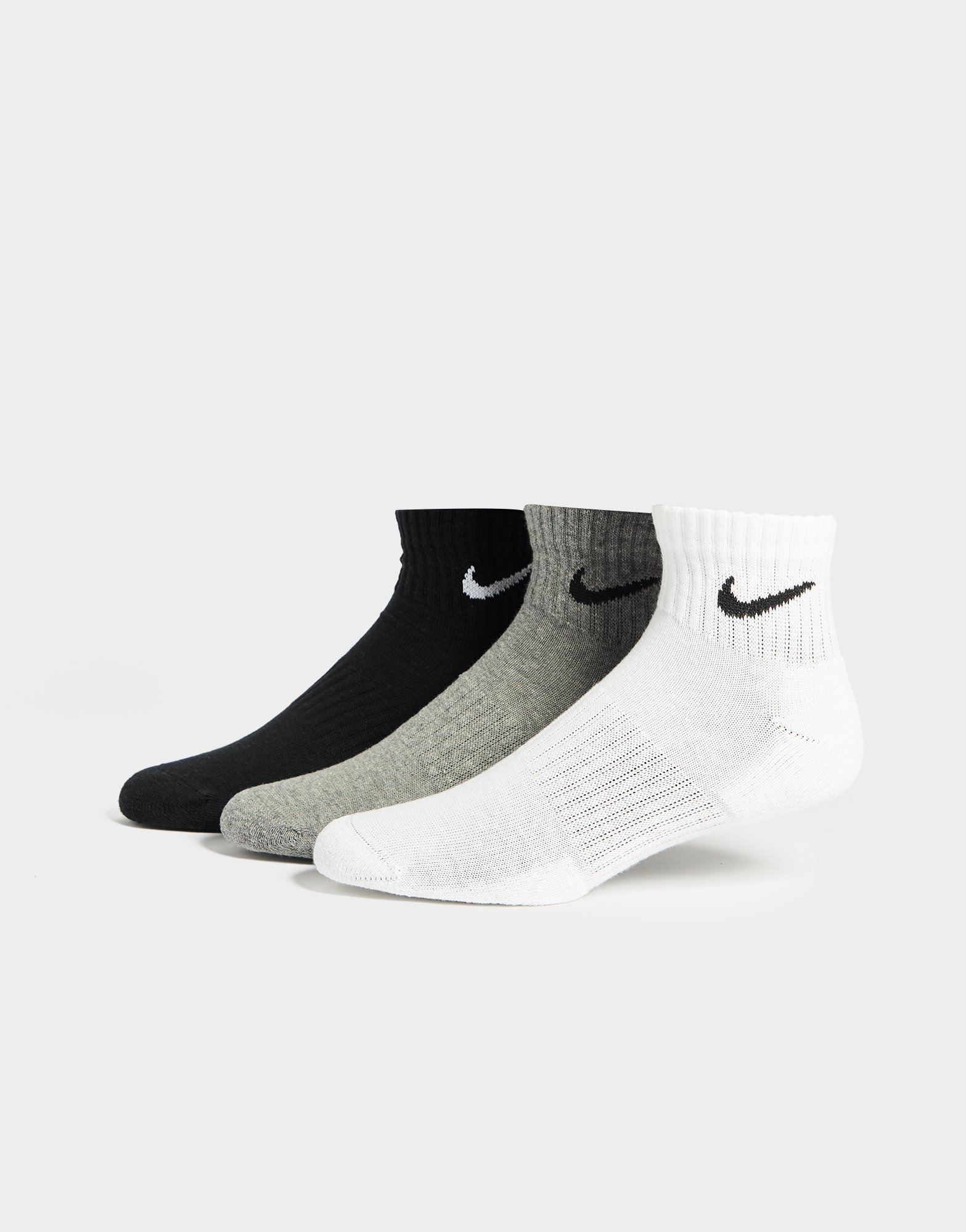 Multi Nike 3-Pack Quarter Strømper - JD Sports