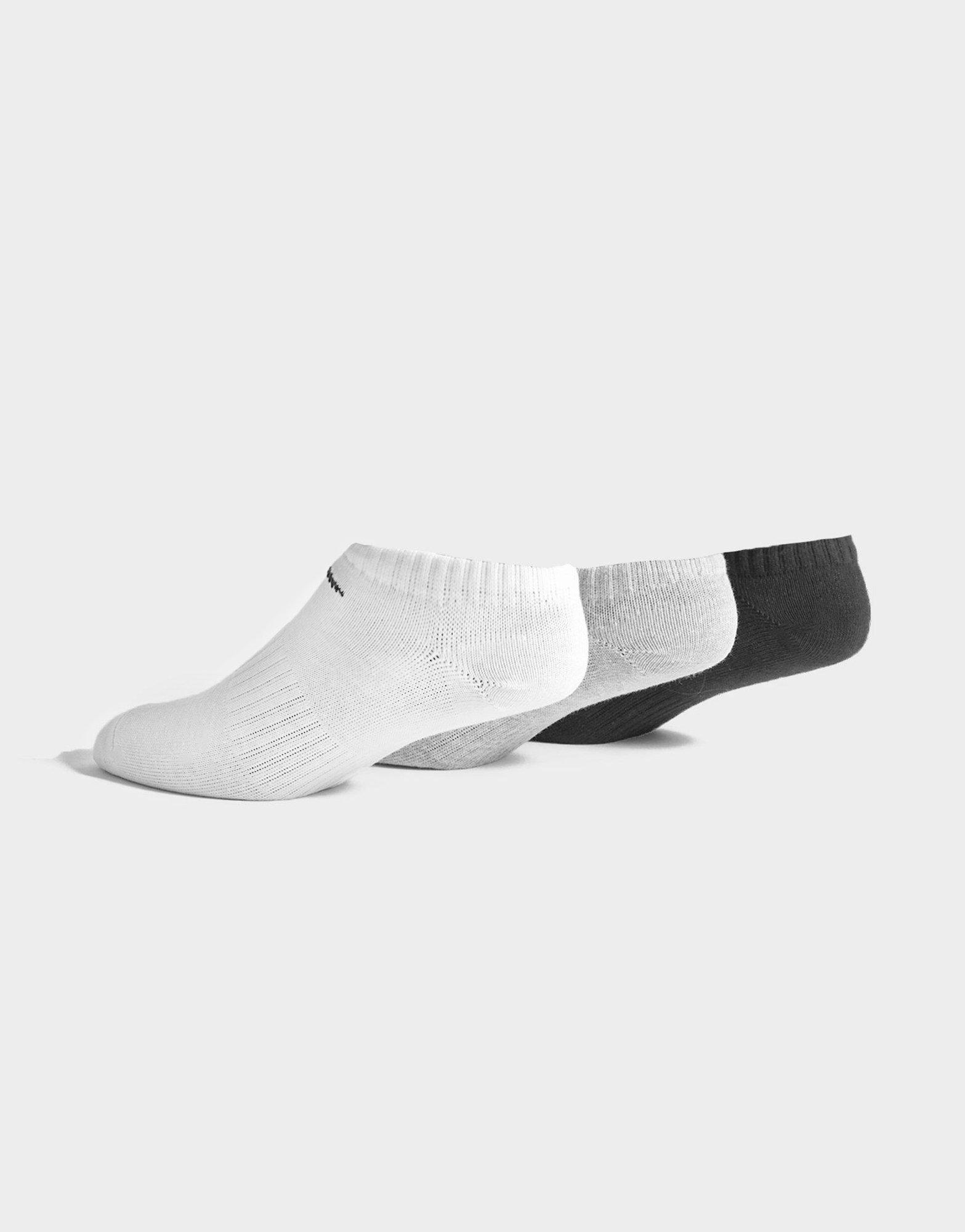 White Nike 3 Pack Low Socks | JD Sports
