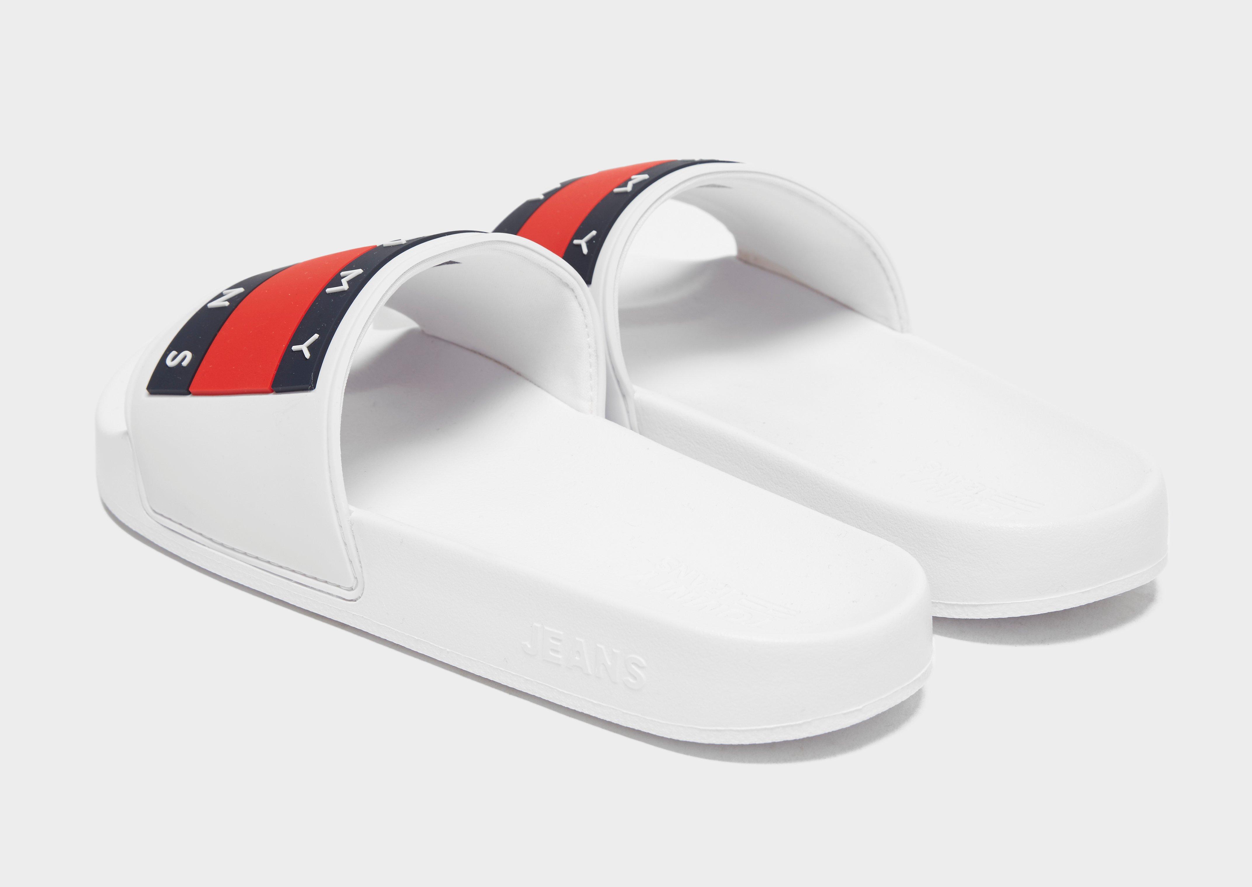 tommy jeans flag slides women's