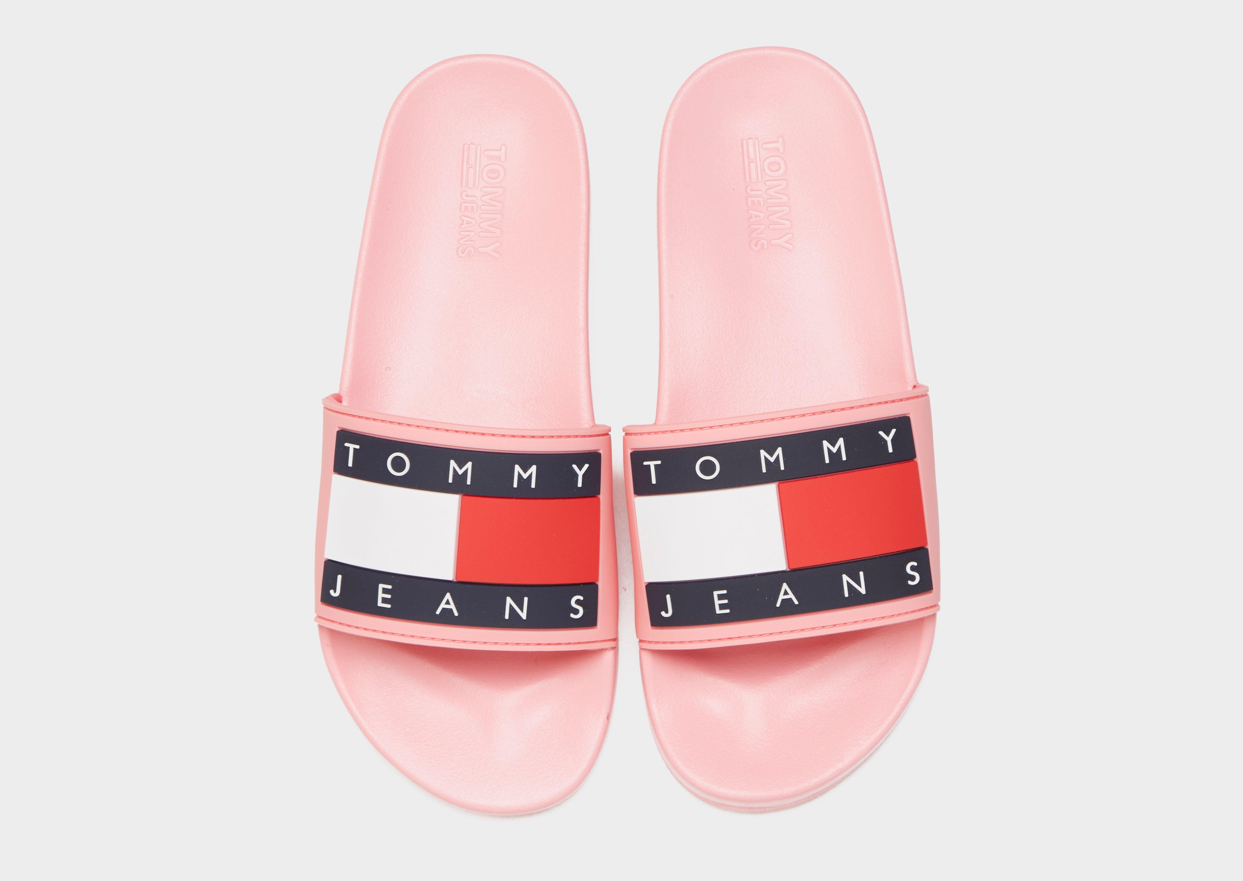 tommy jeans flag slides