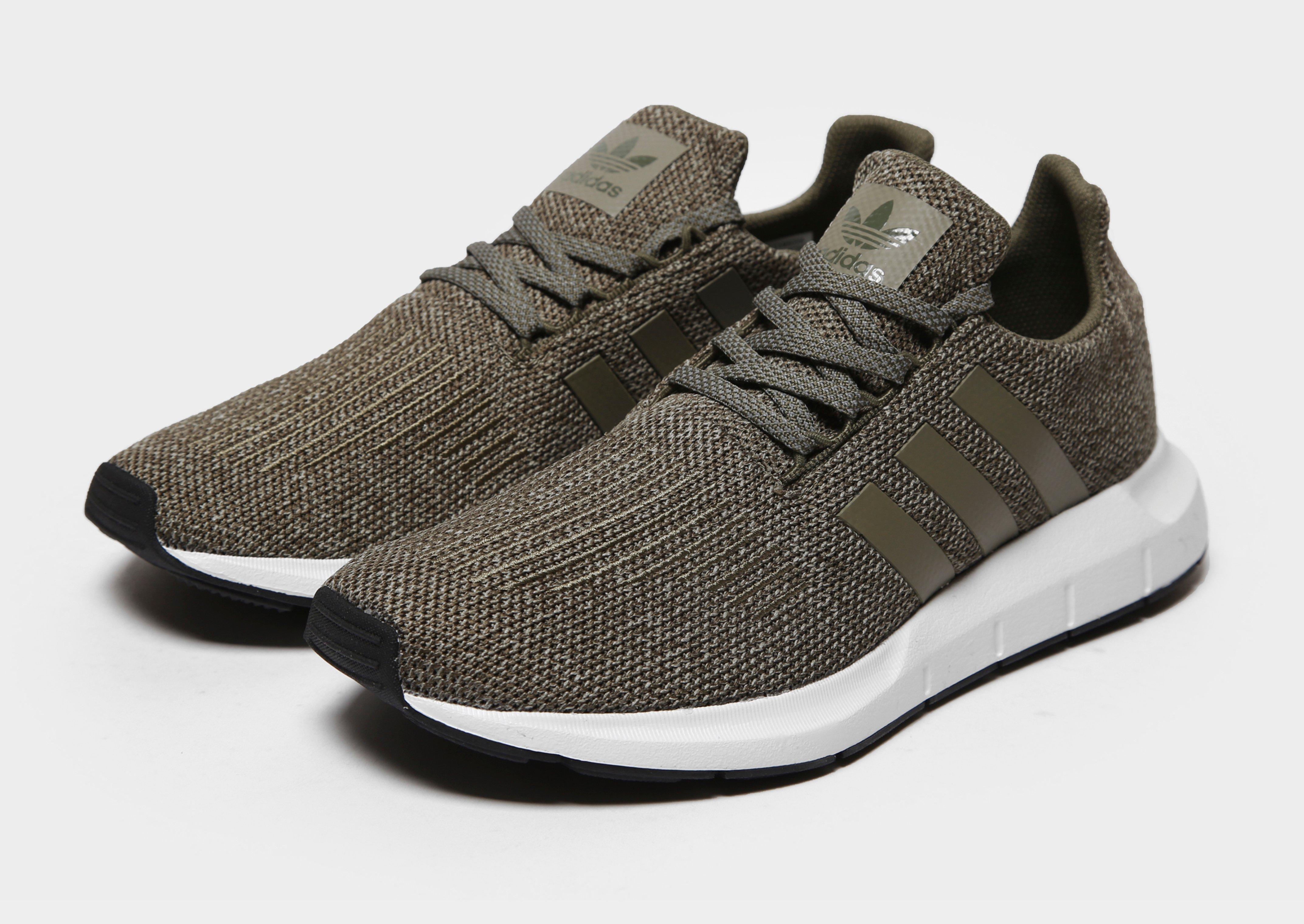 adidas originals swift run trainers in khaki