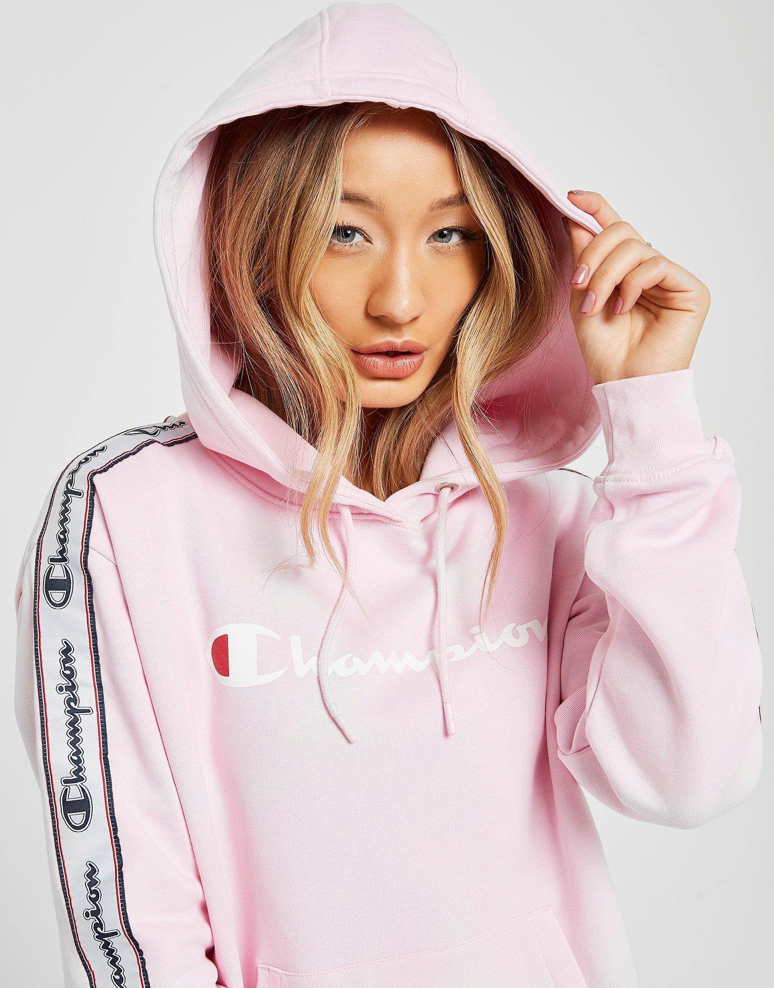 adidas tape overhead hoodie pink