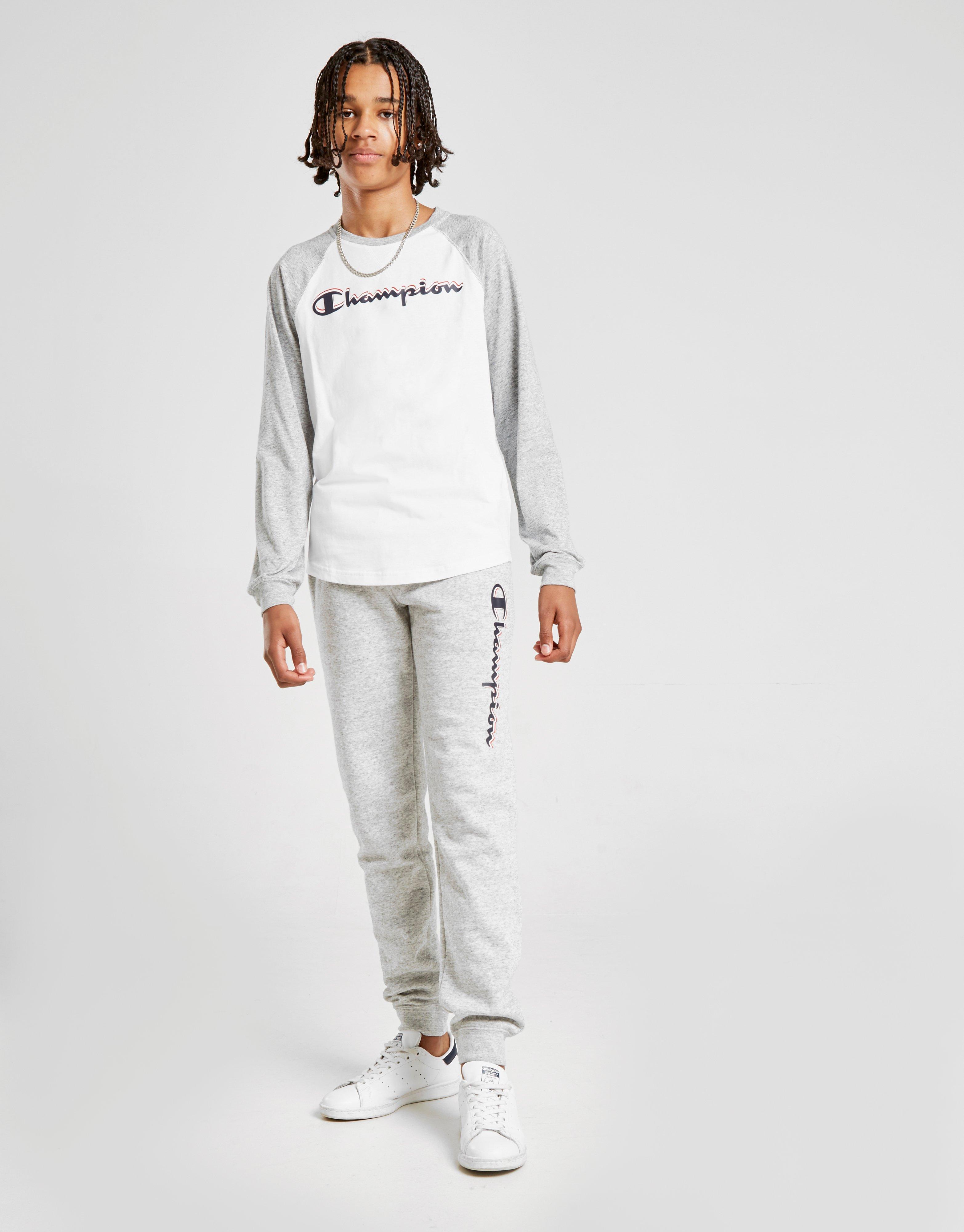 Champion Långärmad Logo T-Shirt Junior
