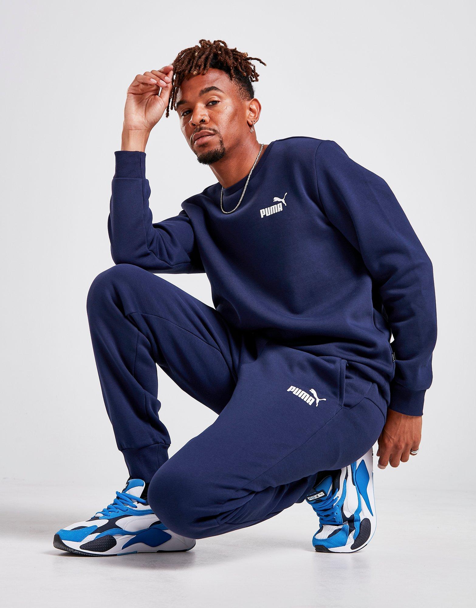 puma tracksuit navy blue