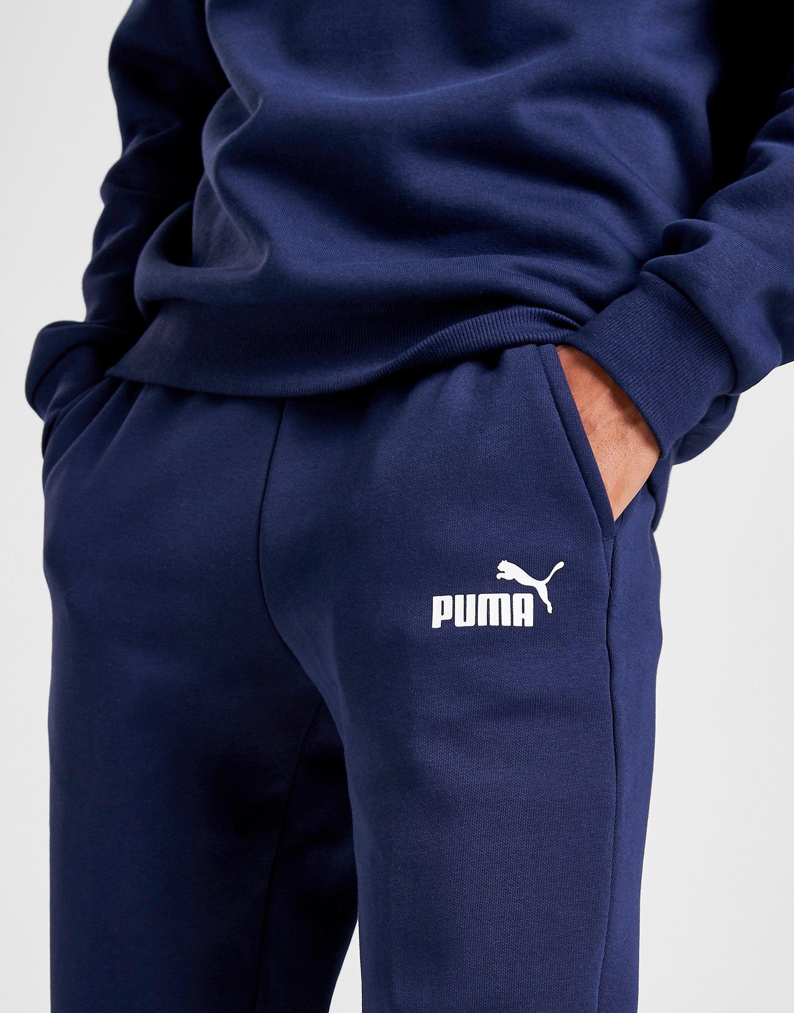 puma core fleece joggers blue