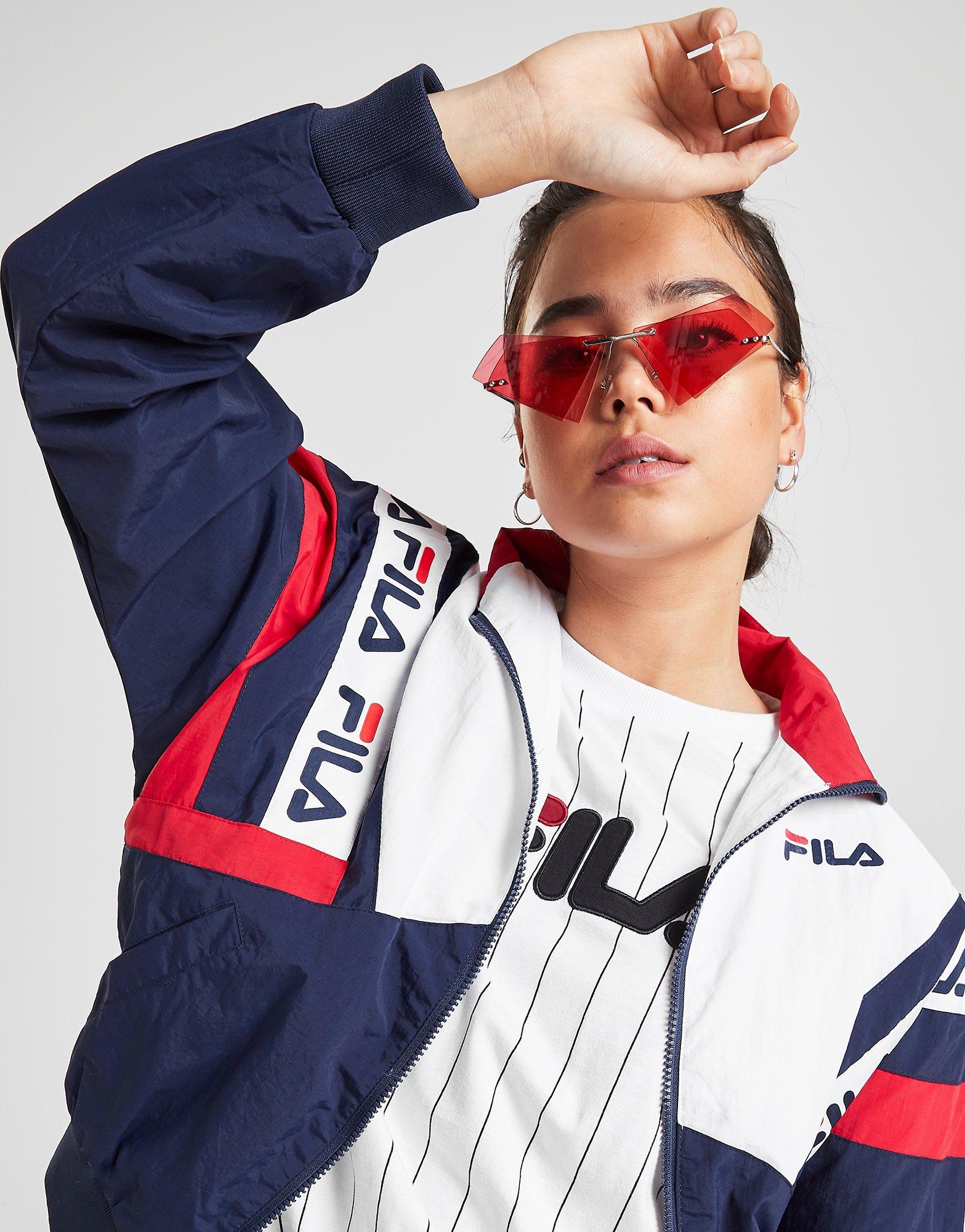 fila tape colour block woven track top