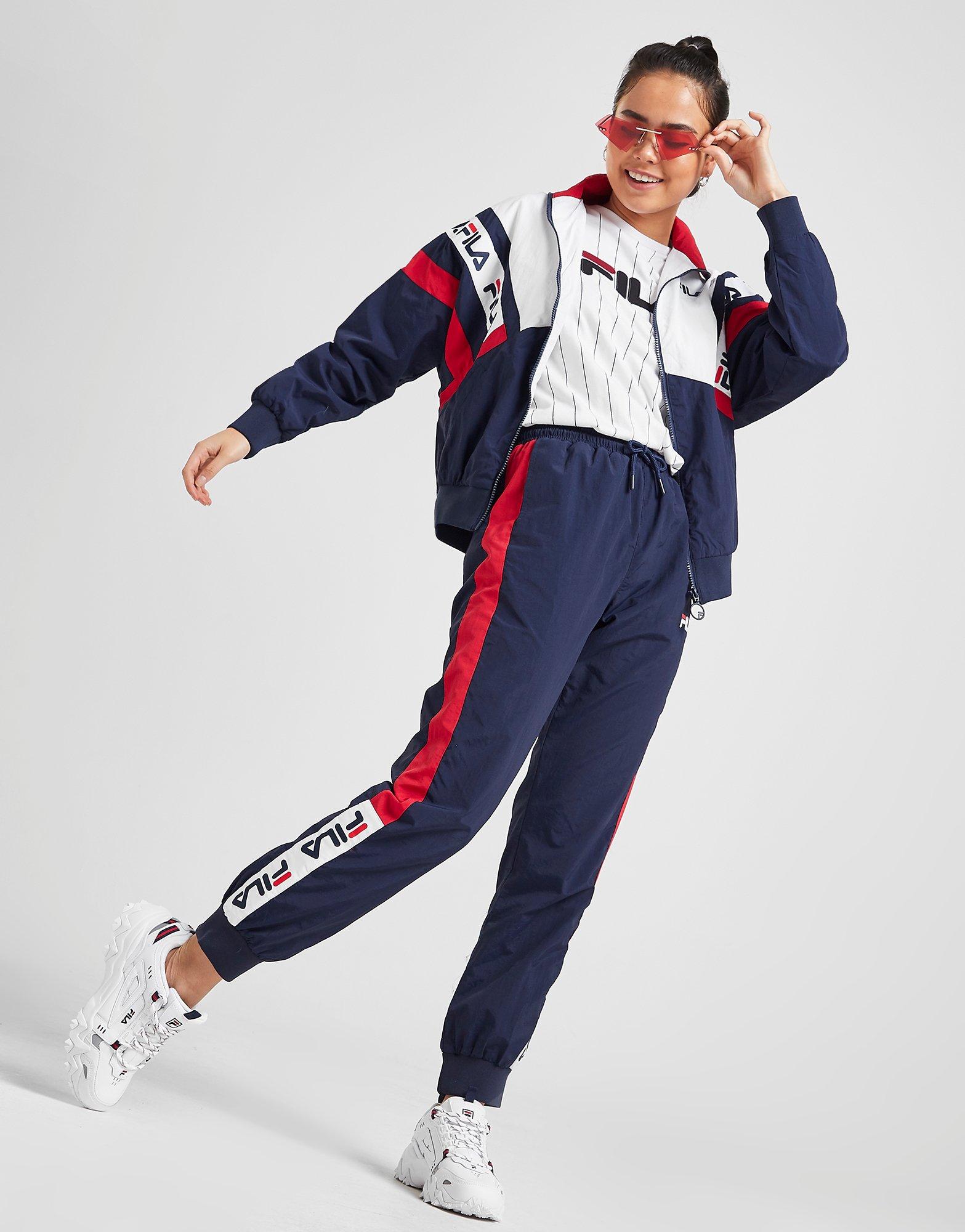 fila tape colour block woven track top