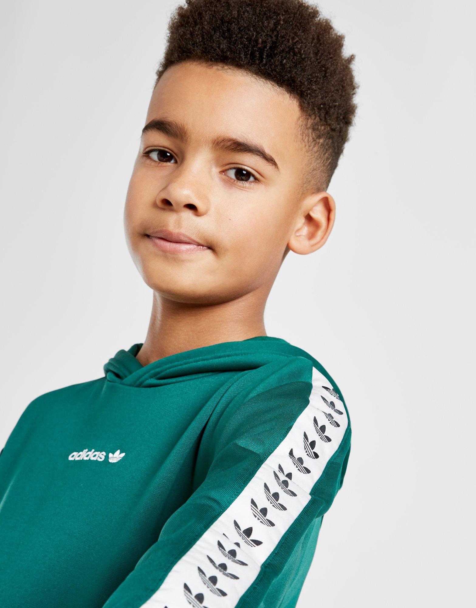 adidas originals tape poly hoodie junior