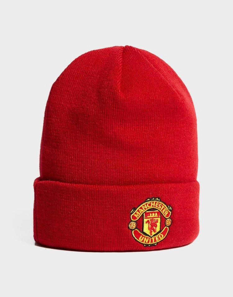 Shop den New Era Manchester United FC Basic Beanie in Rot | JD Sports